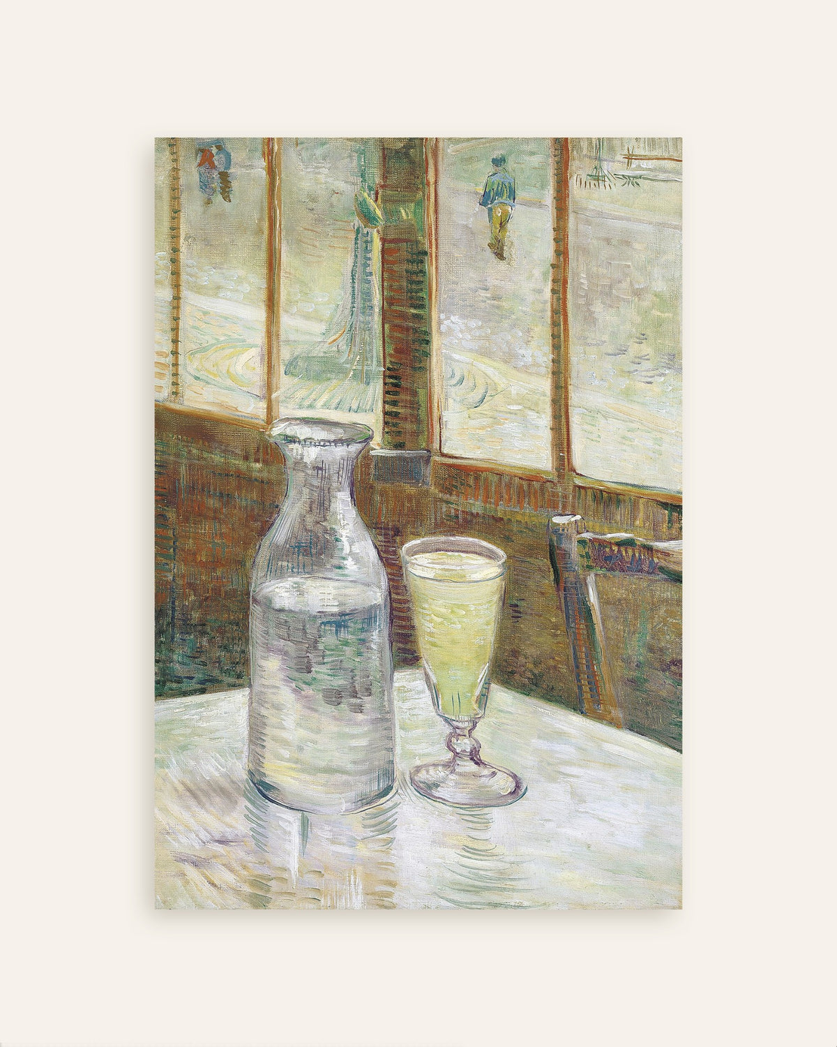 Juliste teoksesta Vincent van Goghin Cafépöytä absintin kera (1887), pikkukuva