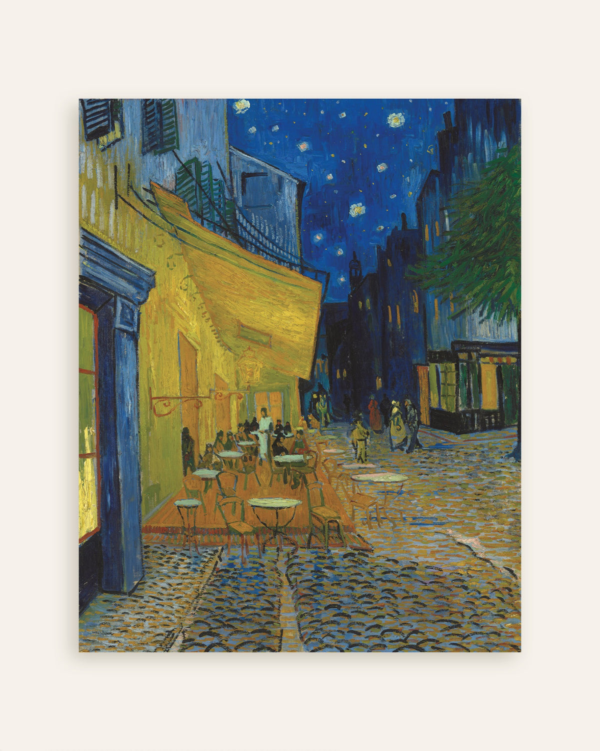 Vincent van Goghin Kahvilaterassi yöllä (1888) -juliste (pikkukuva)