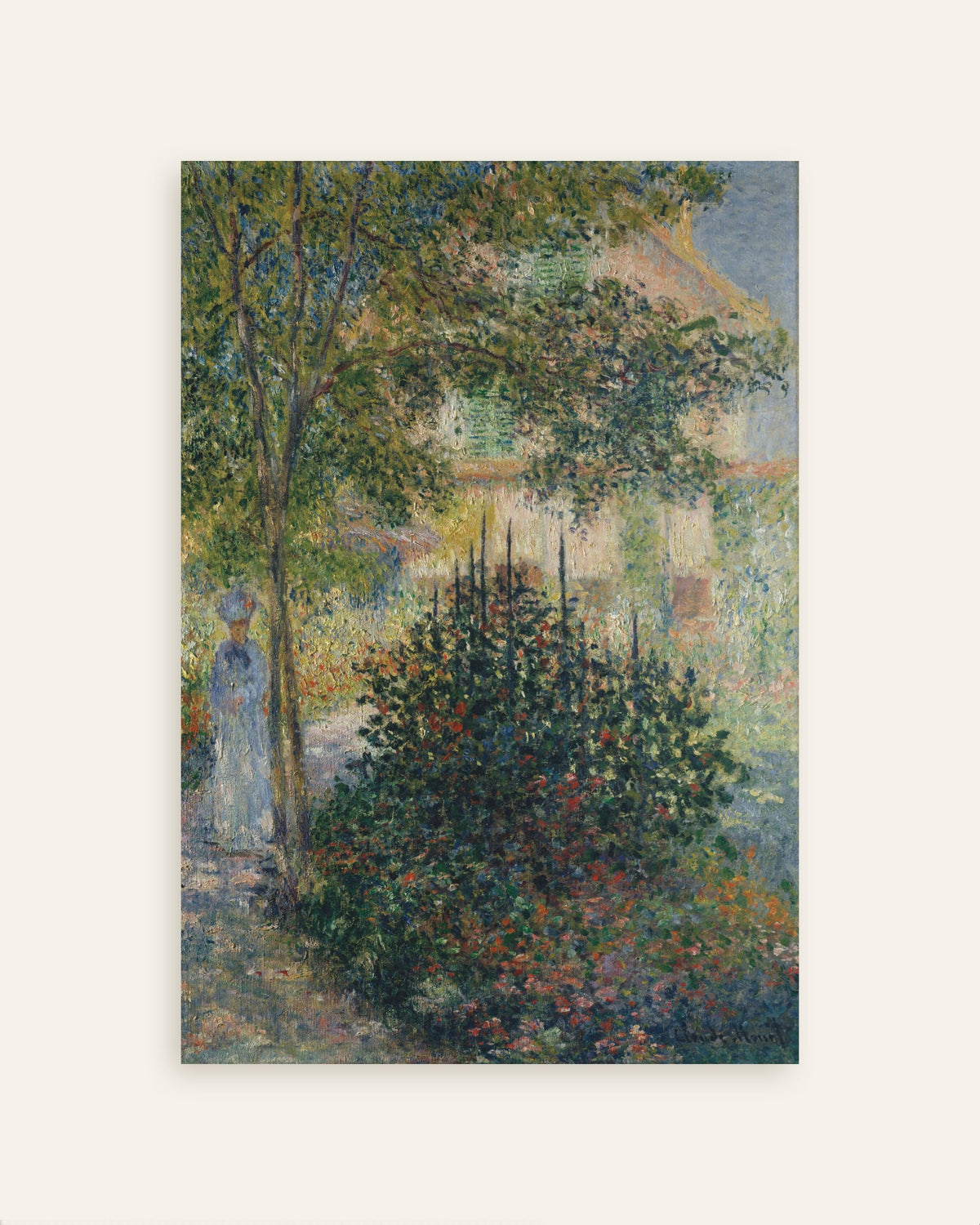 Claude Monet’n Camille Monet Argenteuilin puutarhassa (1876) -juliste, pienoiskuva