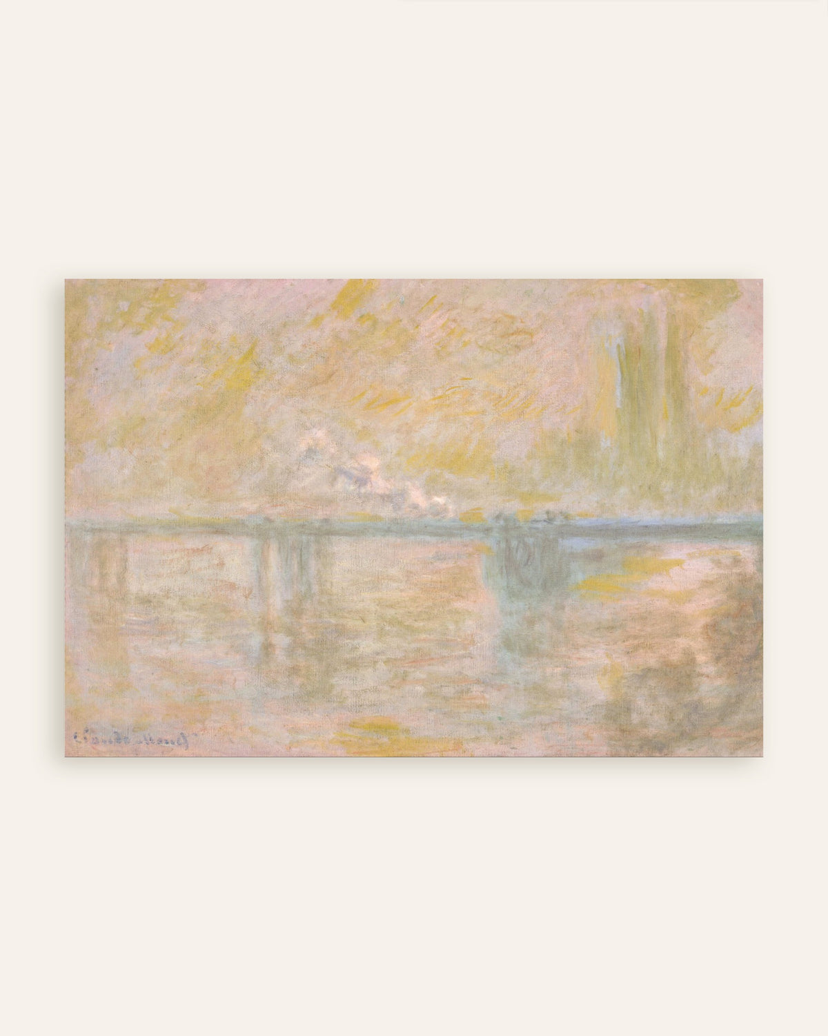 Claude Monet’n Charing Cross Bridge, Lontoo (n. 1902) -juliste, pienoiskuva