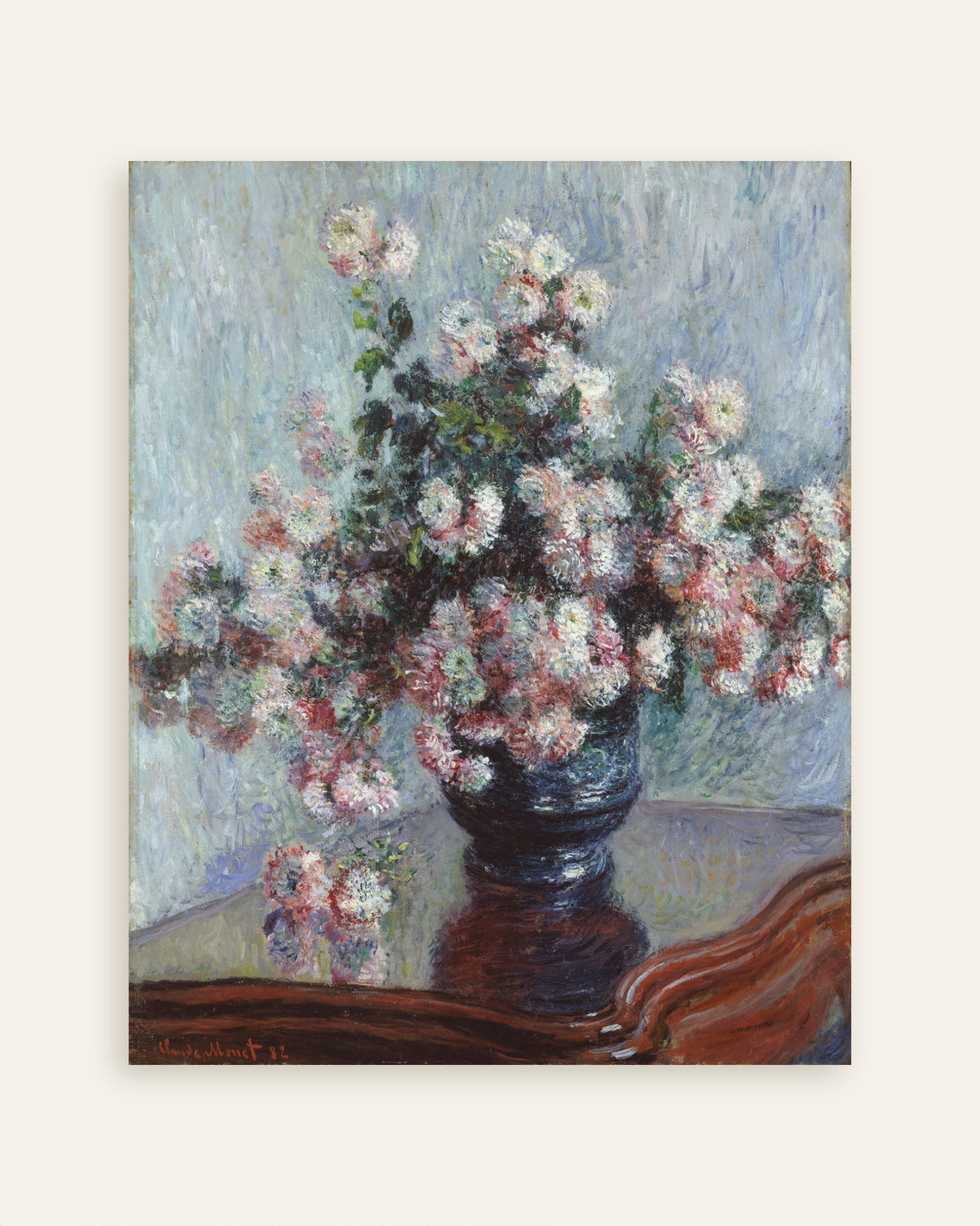 Claude Monet’n Krysanteemit (1882) -juliste, pienoiskuva