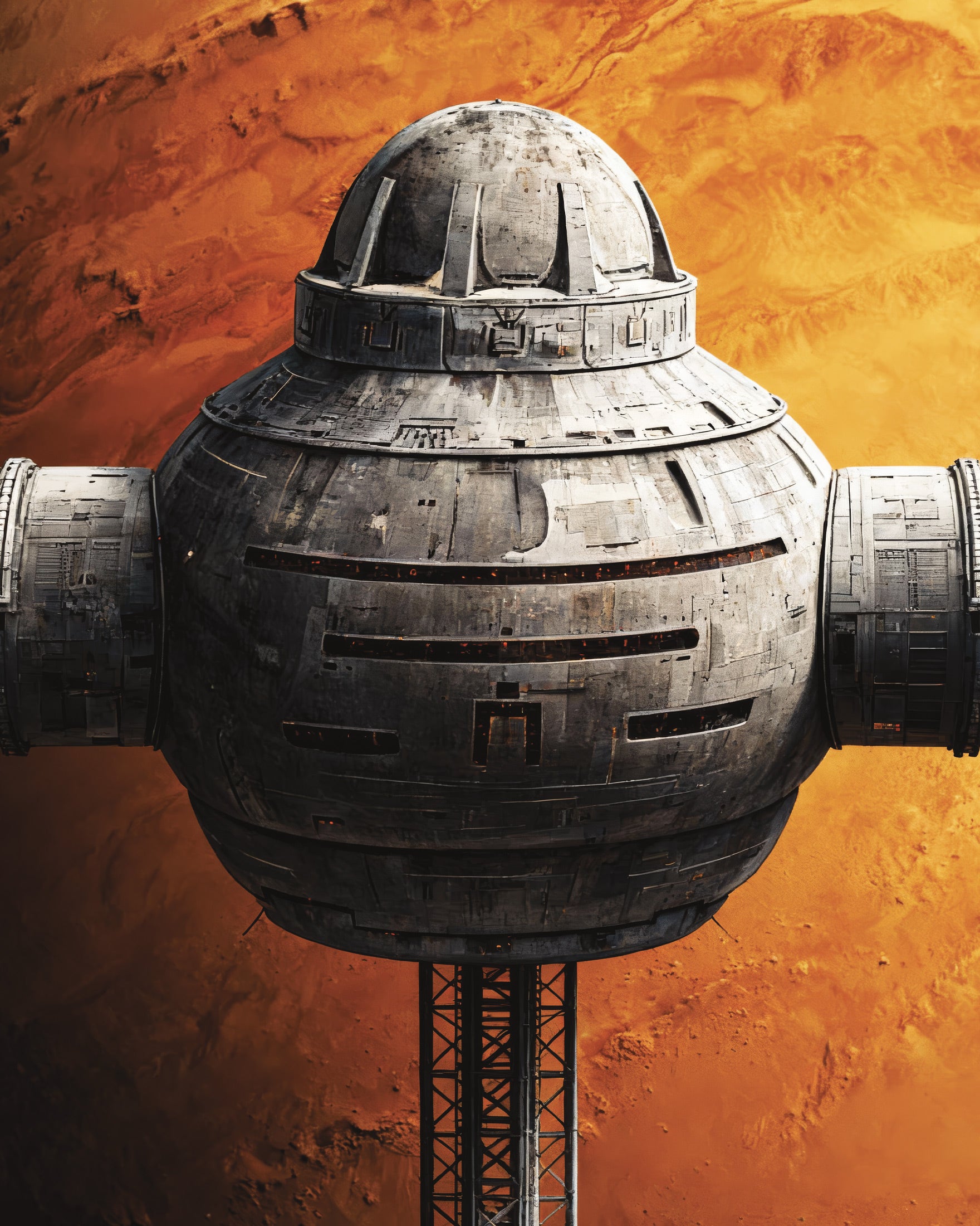 Orbitaaliasema Juliste, Dyyni, Sci-Fi Planeettajuliste