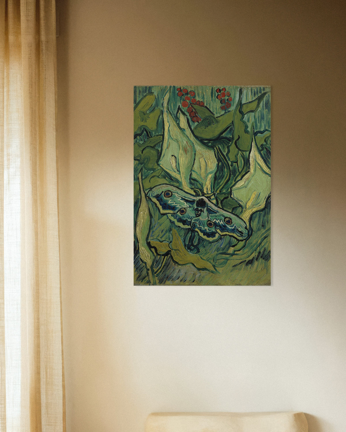 Juliste Vincent van Goghin Keisariyökkönen (1889)