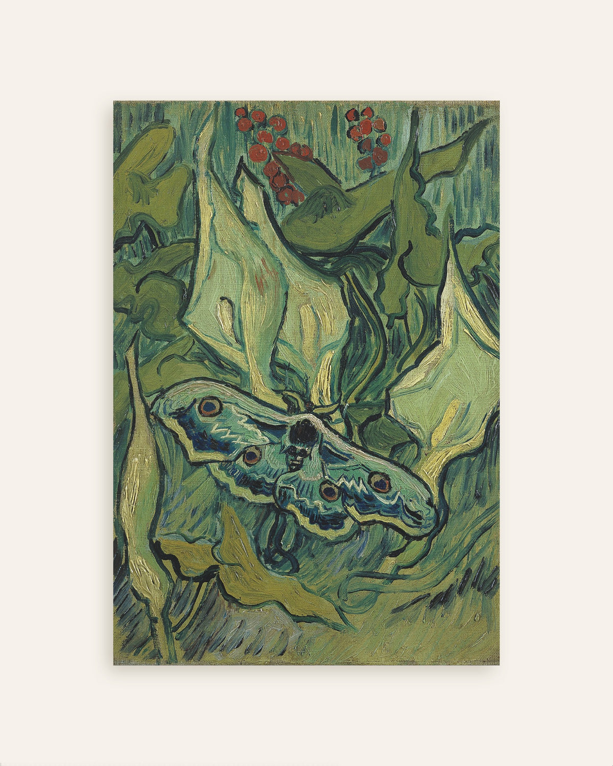 Pikkukuva julisteesta Vincent van Goghin Keisariyökkönen (1889)