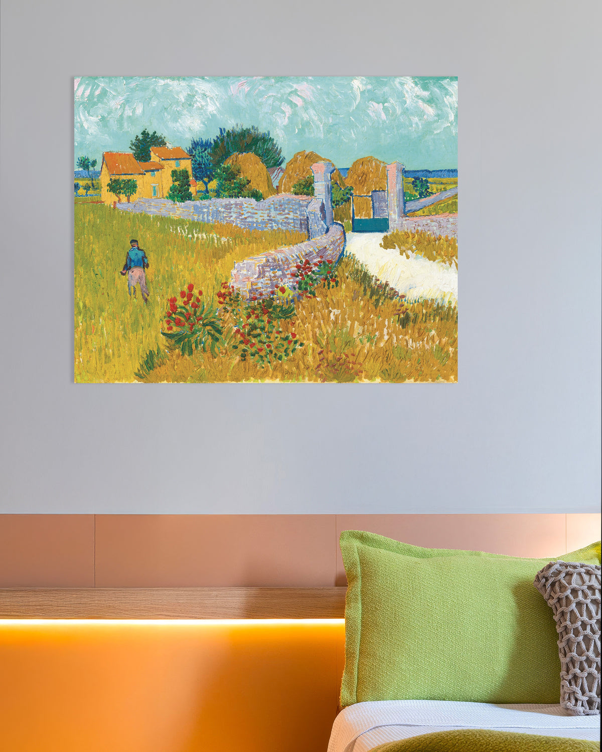 Juliste teoksesta Maatila Provencessa (1888), Vincent van Gogh