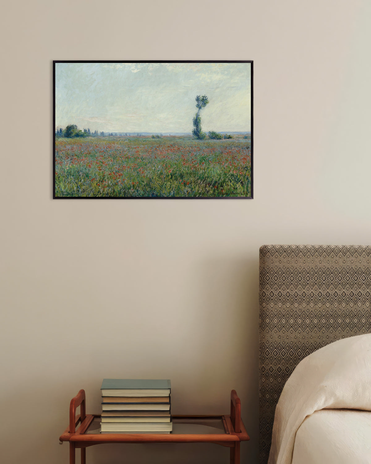 Claude Monet’n Unikkopelto -juliste metallikehyksessä