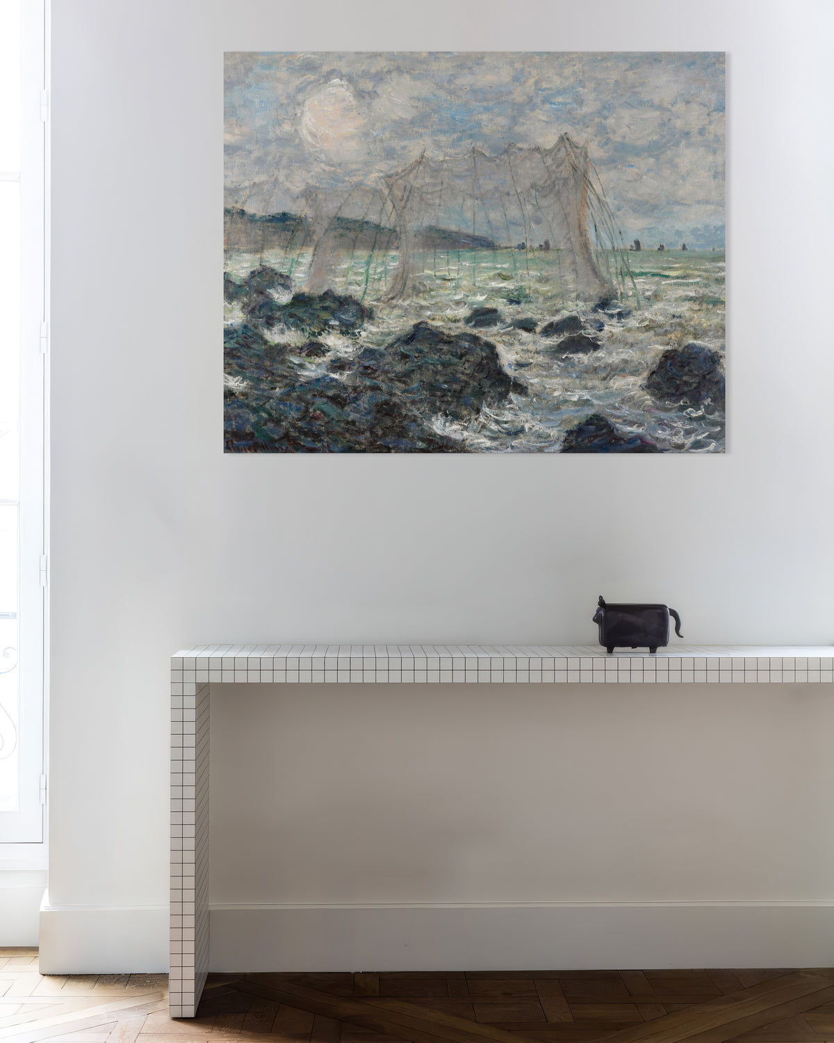 Claude Monet’n Kalaverkkoja Pourvillessa (1882) -juliste
