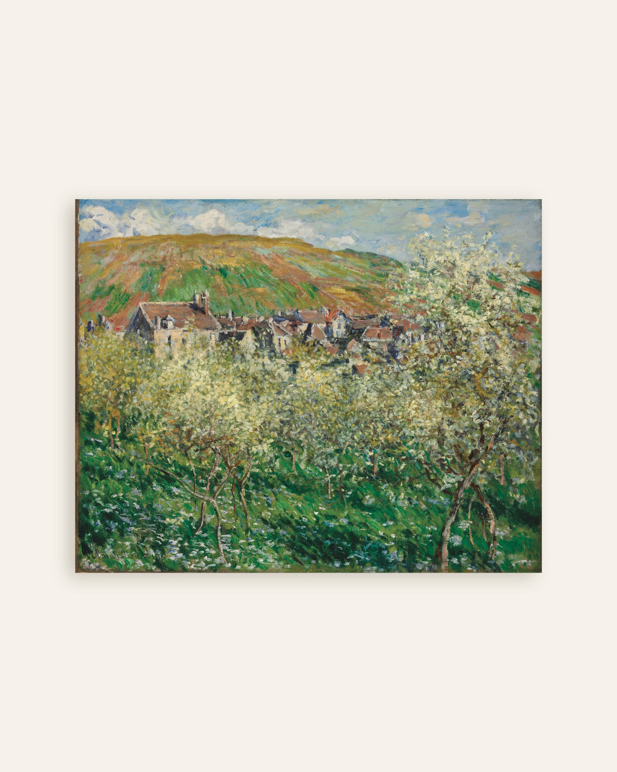 Claude Monet’n Kukkivat luumupuut (1879) -juliste, pienoiskuva