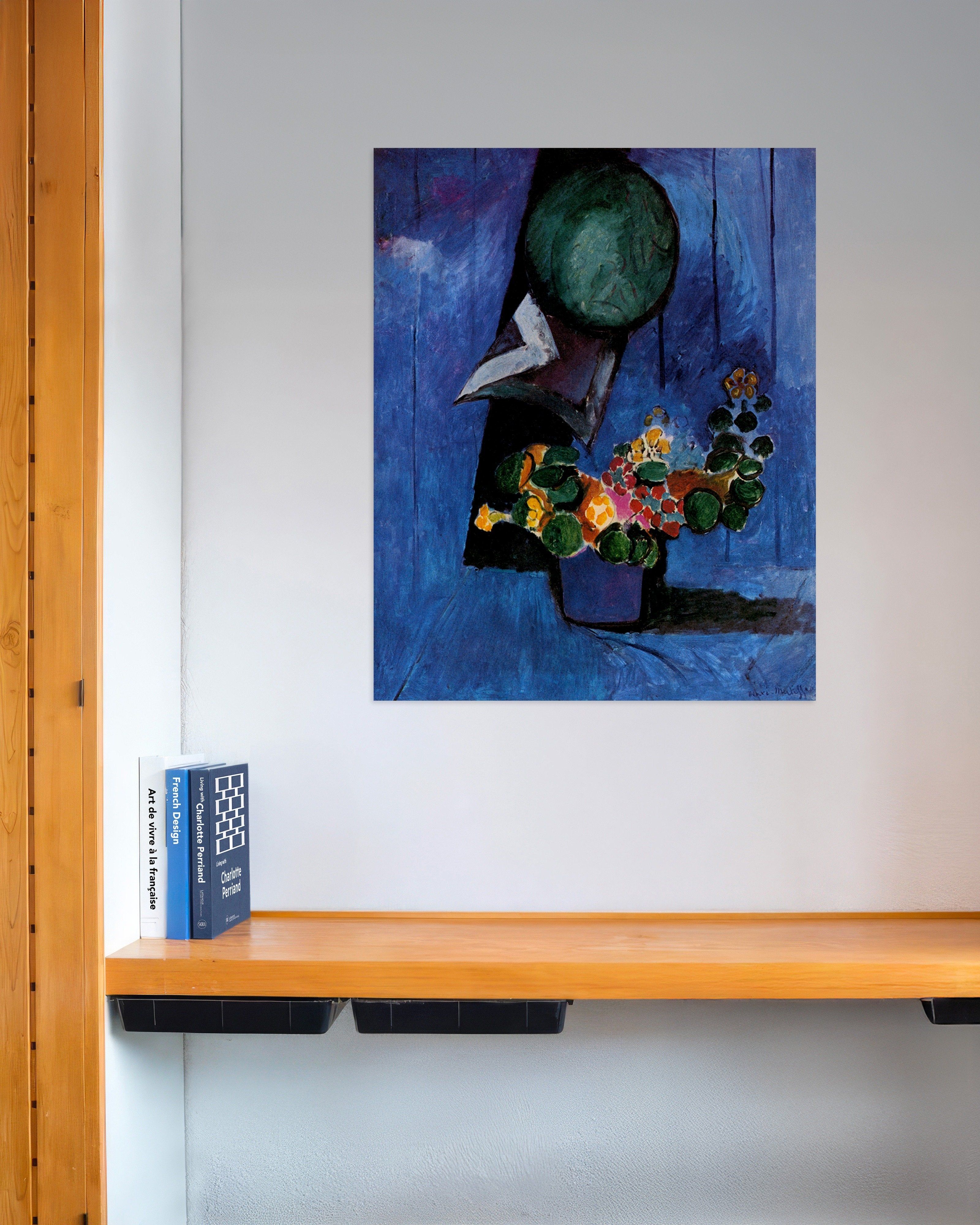 Poster of Flowers and ceramic plate (1911) by Henri Matisse