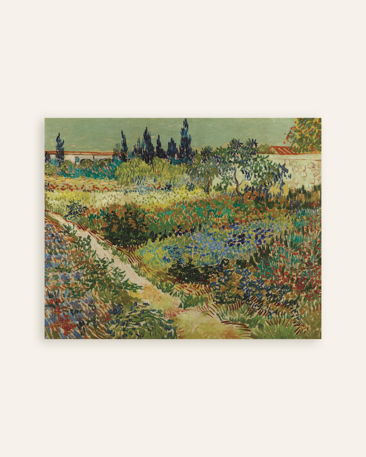 Juliste teoksesta Arlesin puutarha (1888), Vincent van Gogh, pikkukuva