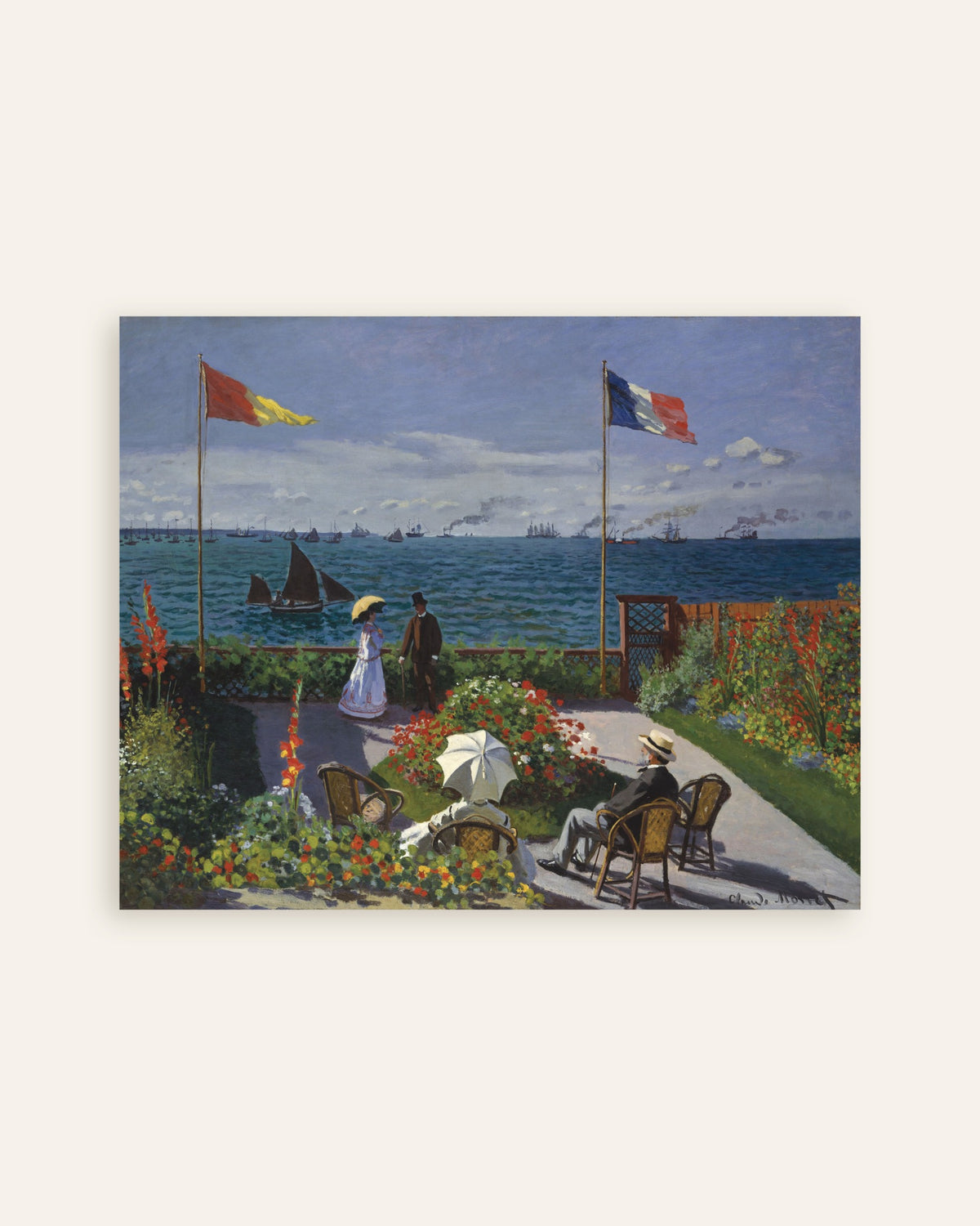 Claude Monet’n Puutarha Sainte-Adressessa (1867) -juliste, pienoiskuva