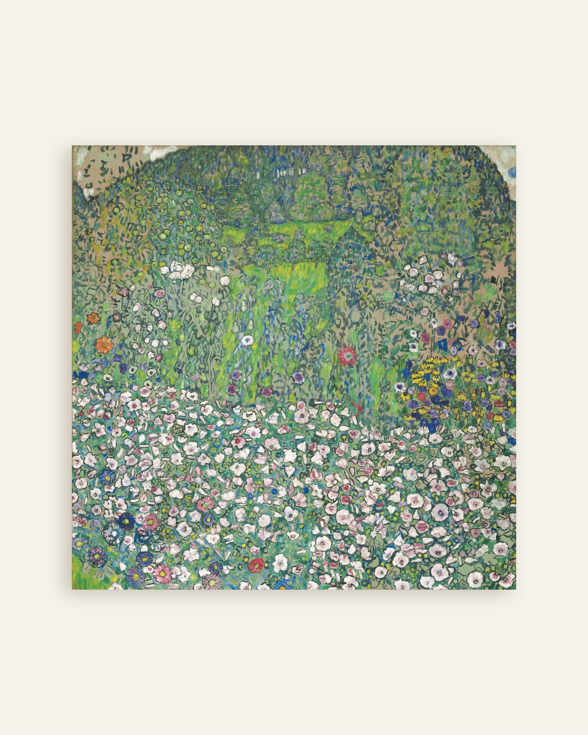 Gustav Klimtin teos Garden Landscape with Hilltop (1916) -juliste, pikkukuva