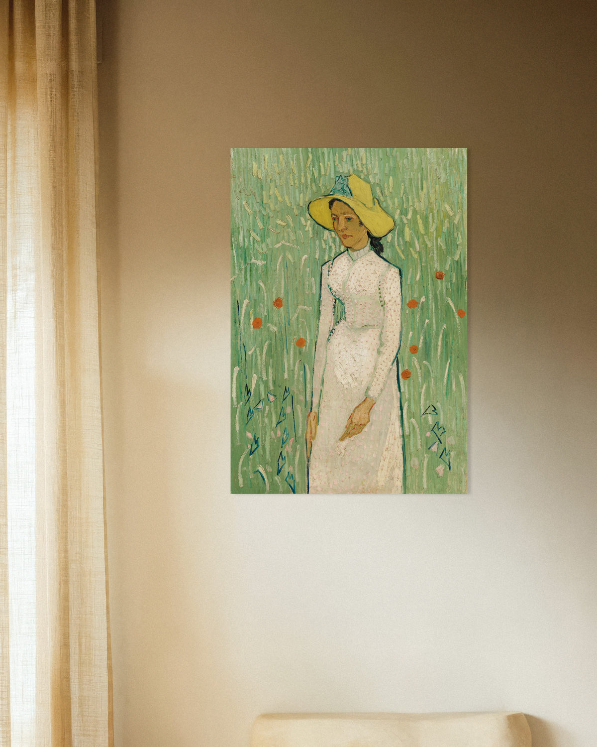 Juliste, Vincent van Goghin teos Tyttö valkoisissa (1890)