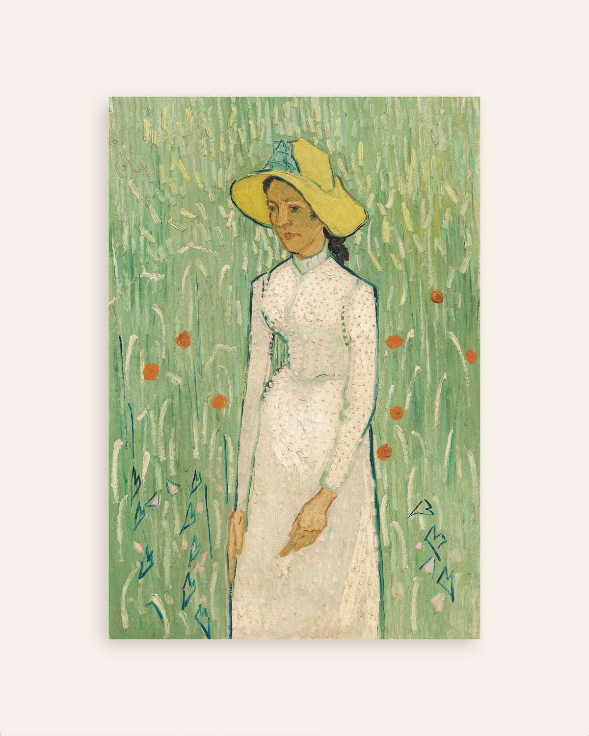 Juliste, Vincent van Goghin teos Tyttö valkoisissa (1890), pikkukuva