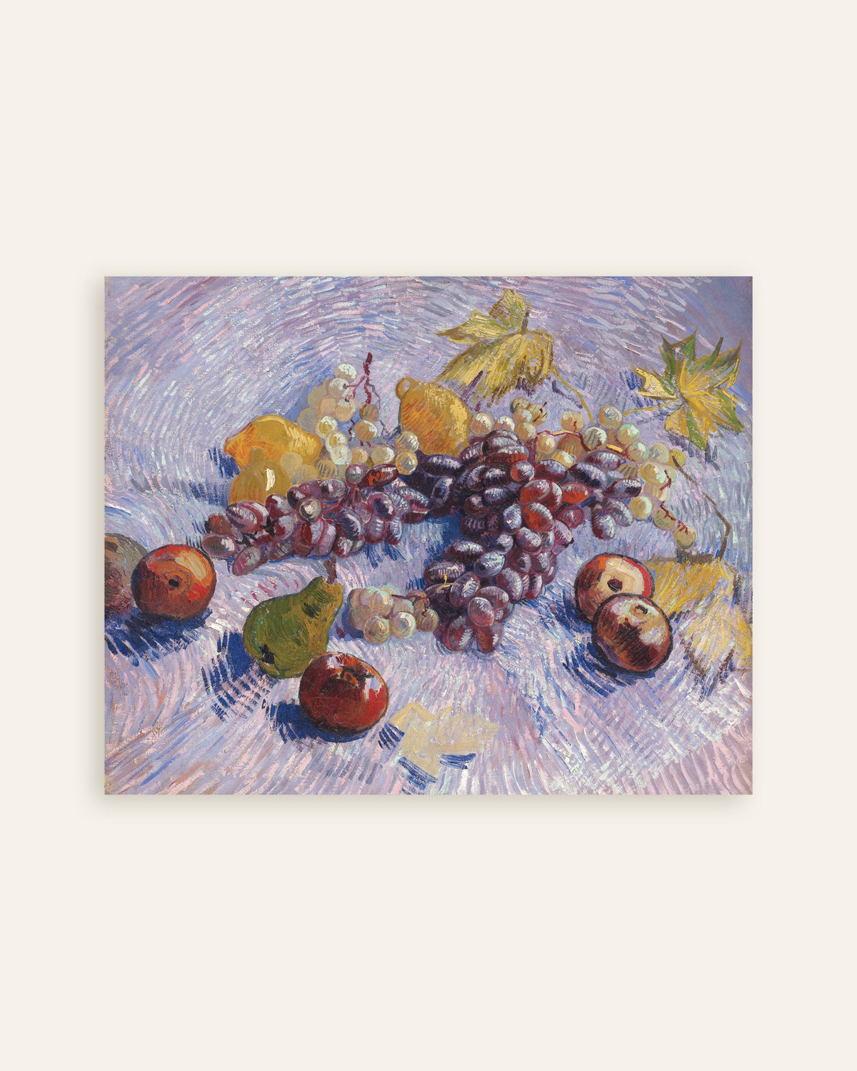 Juliste teoksesta Rypäleitä, sitruunoita, päärynöitä ja omenoita (1887), Vincent van Gogh, pikkukuva