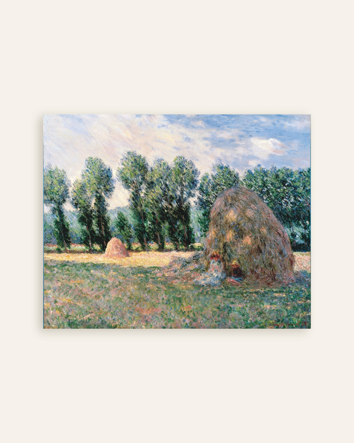 Claude Monet’n Heinäsuovat (1885) -juliste, pienoiskuva