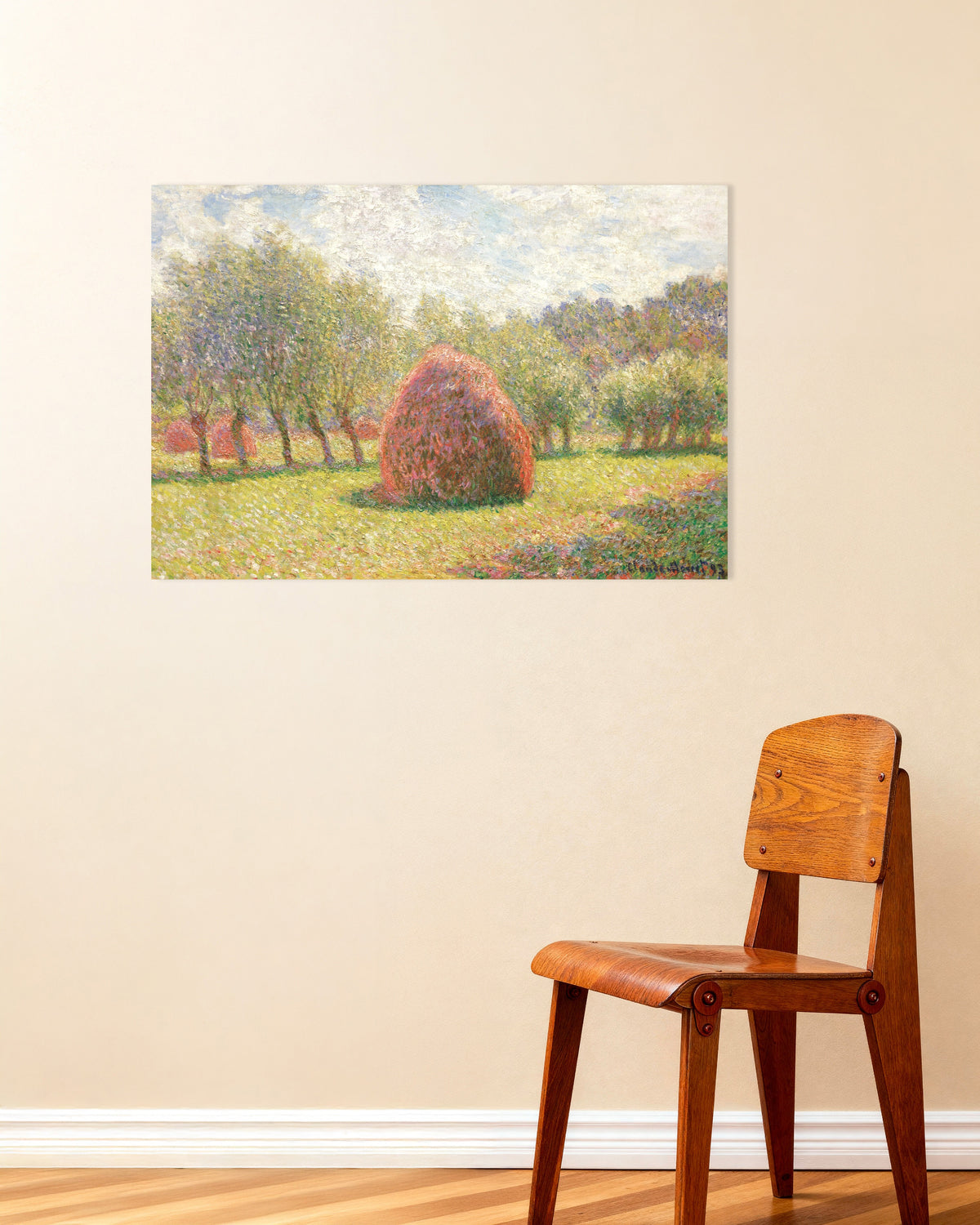 Claude Monet’n Heinäsuovat Givernyssä (1893) -juliste