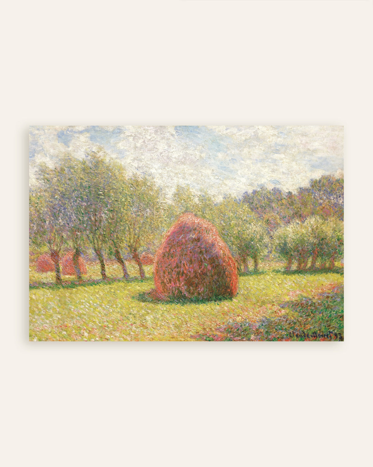 Claude Monet’n Heinäsuovat Givernyssä (1893) -juliste, pienoiskuva