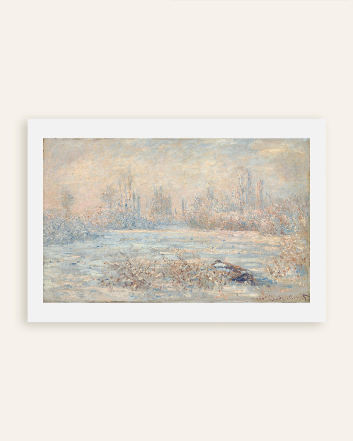Claude Monet’n Huurre (1880) -juliste, pienoiskuva