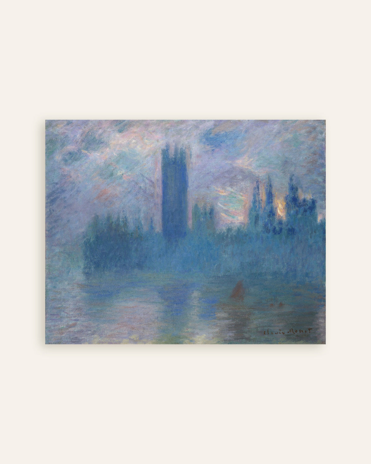 Claude Monet’n Parlamenttitalo, Lontoo (1900) -juliste, pienoiskuva