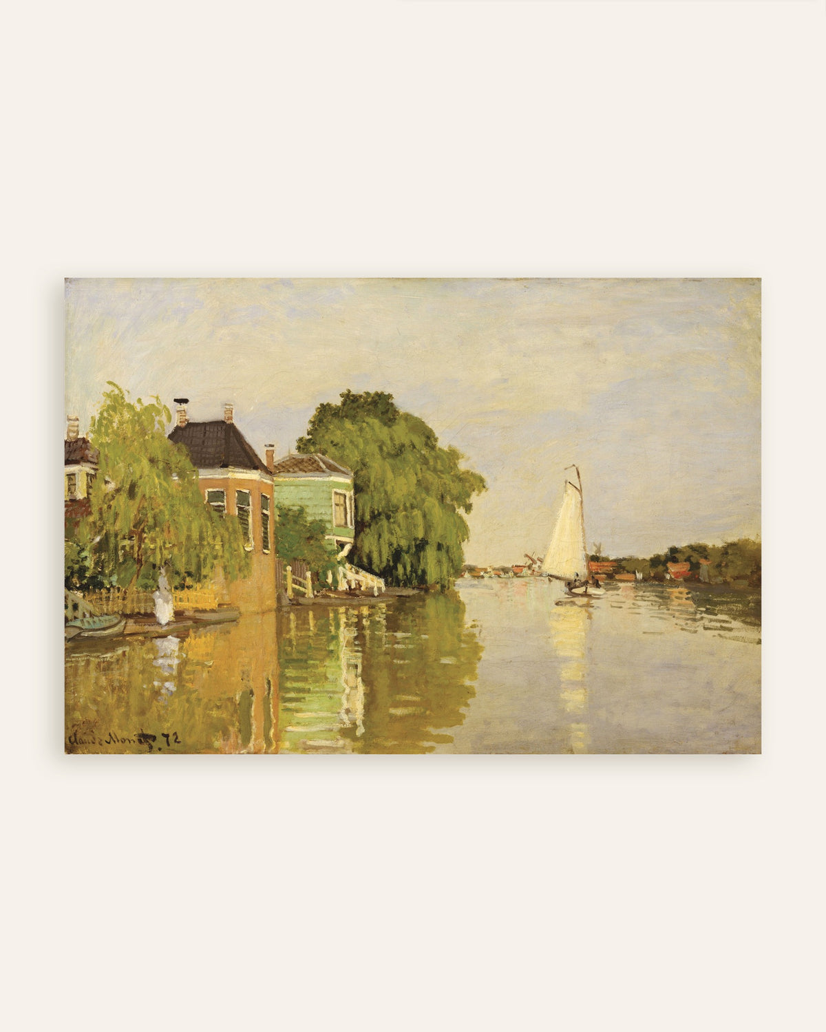 Claude Monet’n Taloja Achterzaanin varrella (1871) -juliste, pienoiskuva