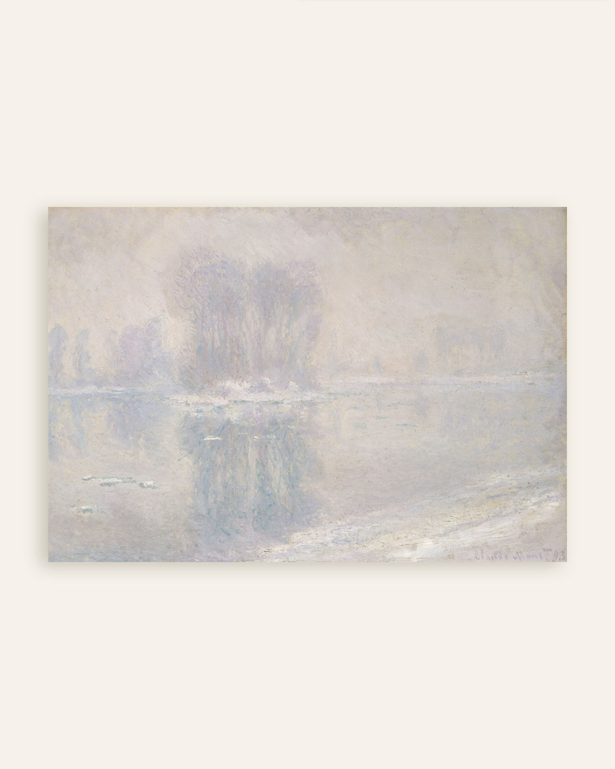 Claude Monet’n Jäälauttoja (1893) -juliste, pienoiskuva