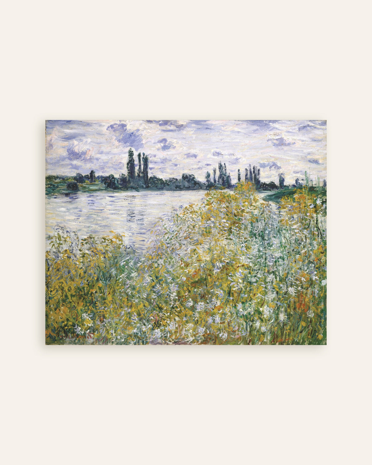 Claude Monet’n Kukkasaari Vétheuilin lähellä (1880) -juliste, pienoiskuva