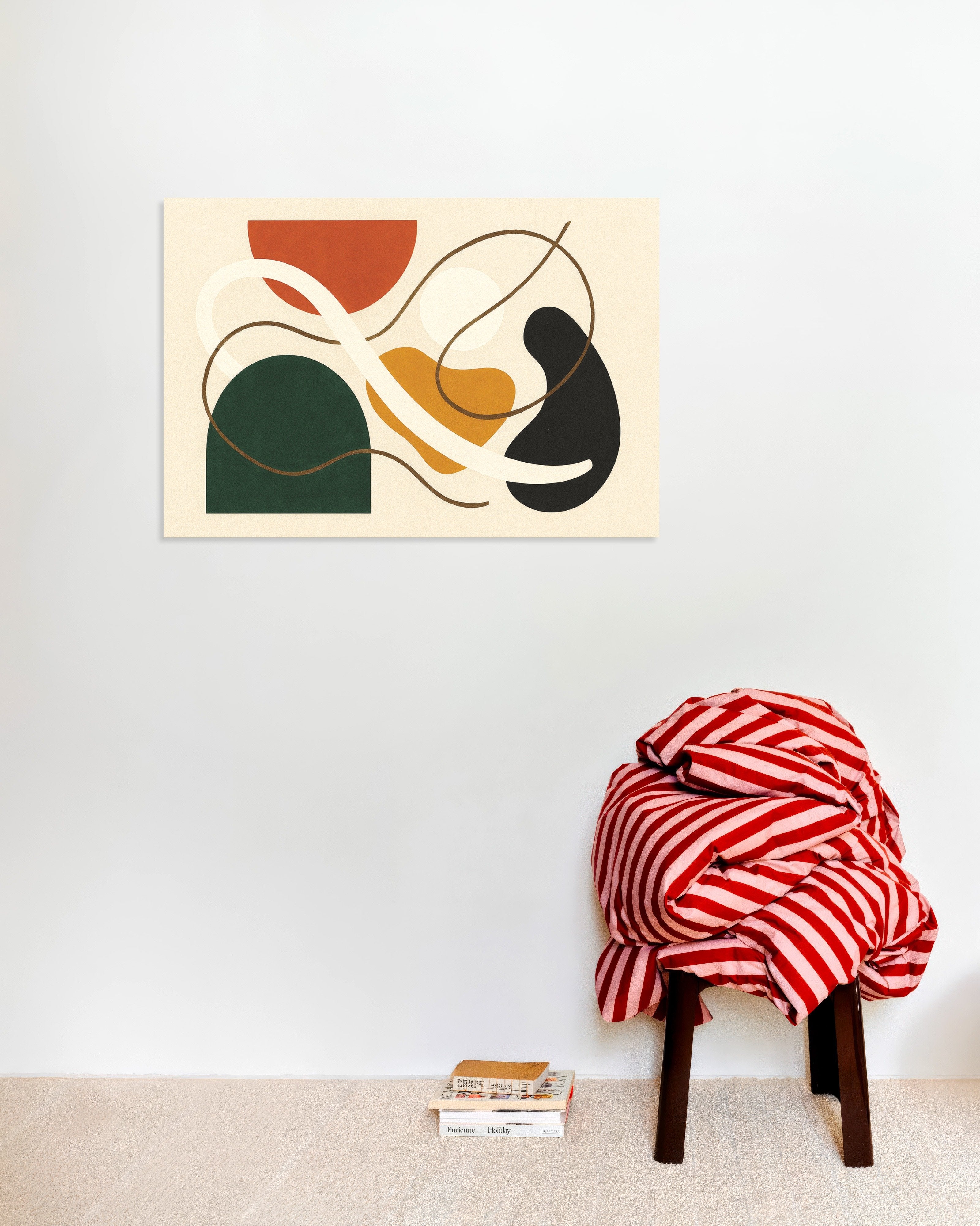 Poster of Inflections 03 – abstract composition with bold forms Poster