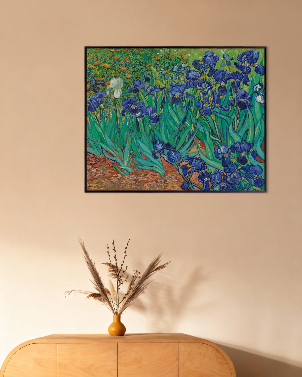 Iirikset (1889), Vincent van Gogh, juliste metallikehyksessä
