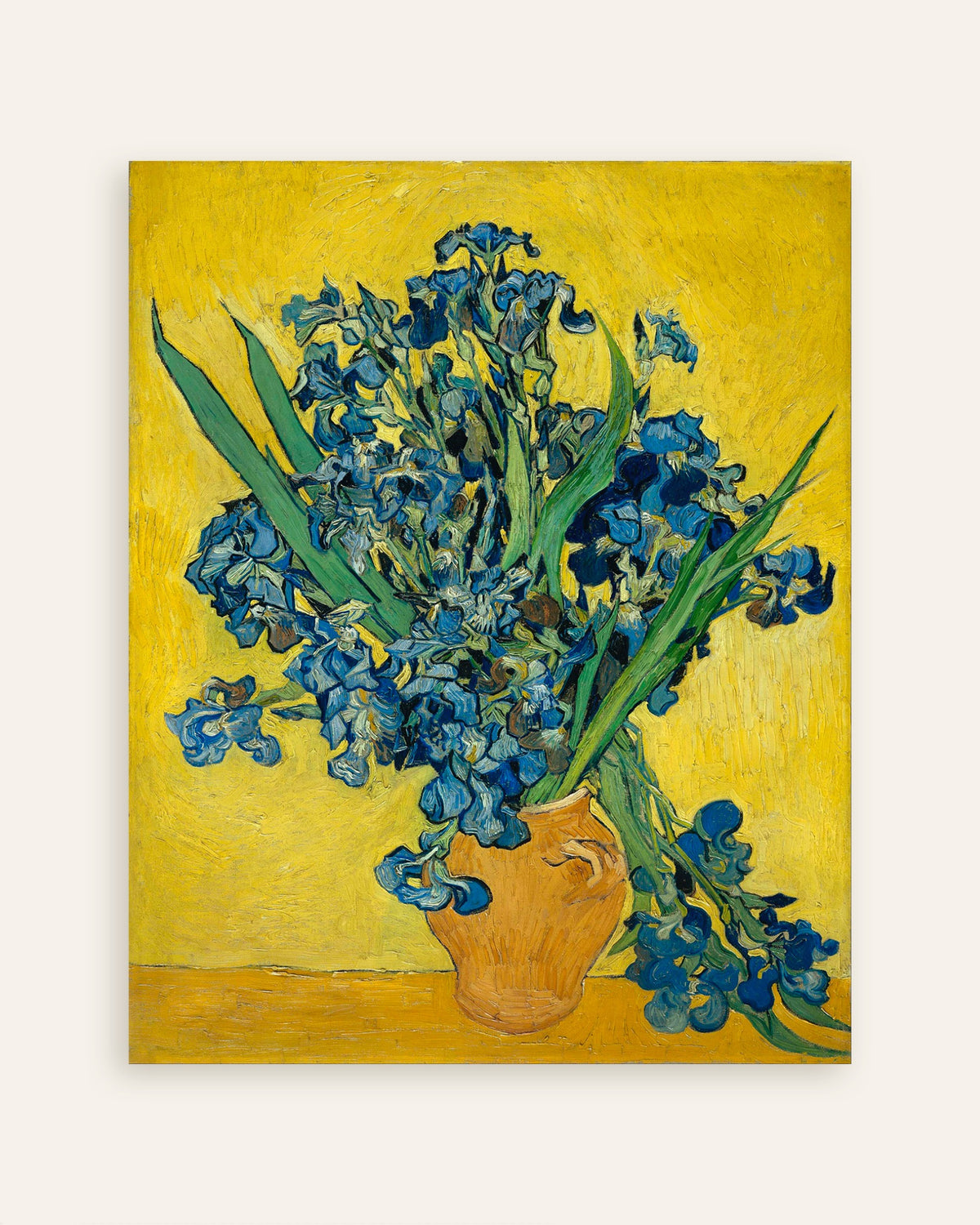 Vincent van Goghin Iirikset maljakossa (1890), julisteen pikkukuva