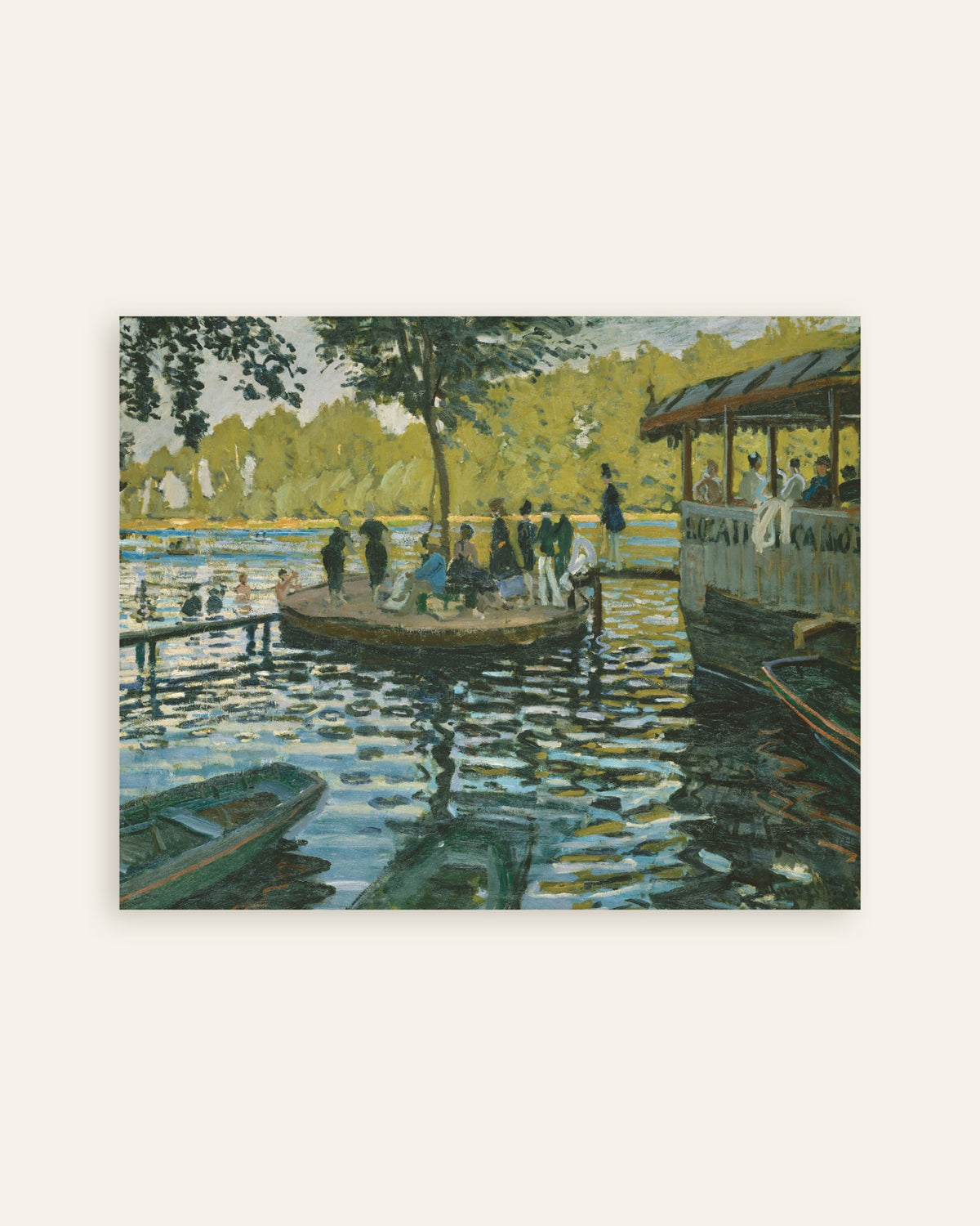 Claude Monet’n La Grenouillère (1869) -juliste, pienoiskuva
