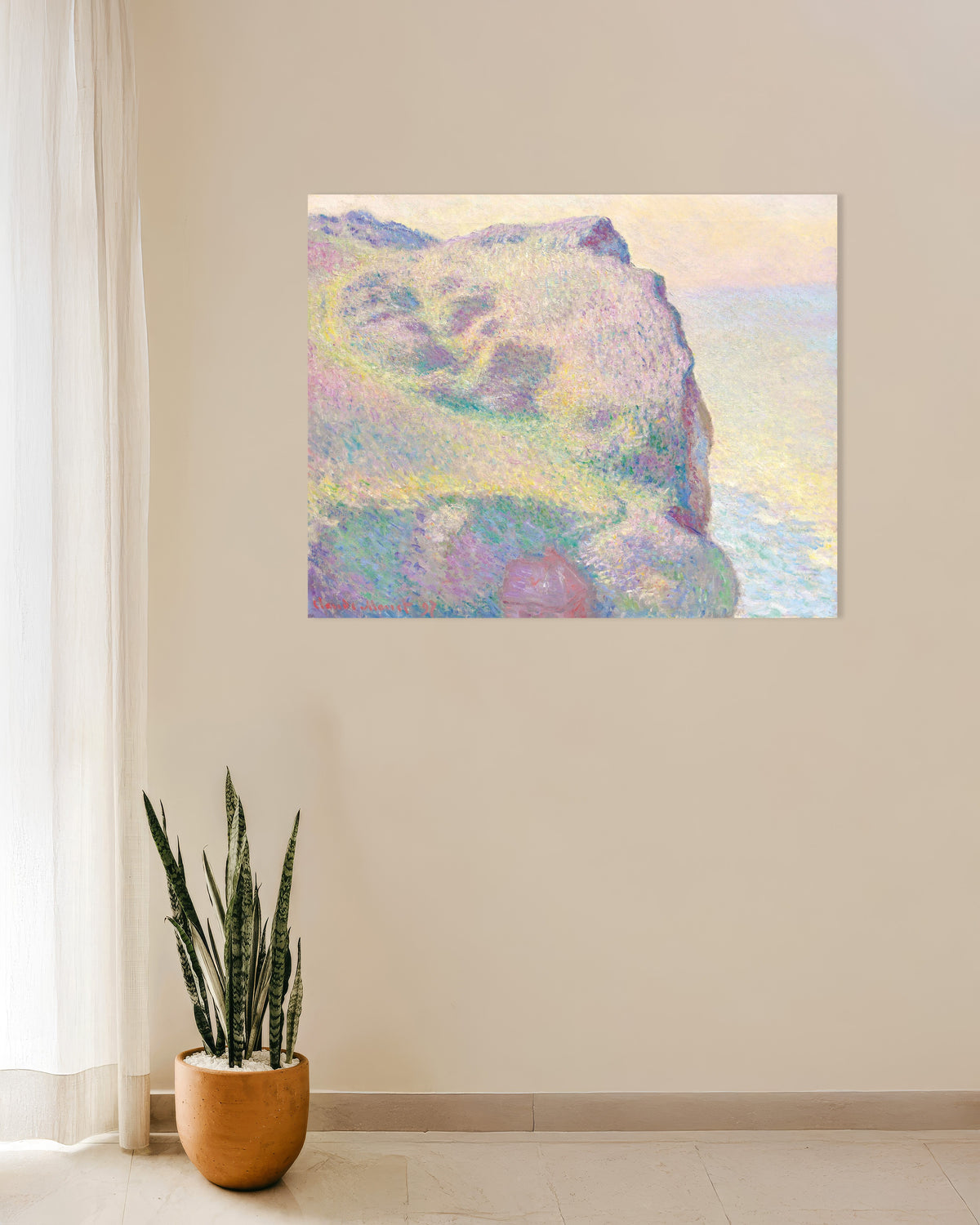 Claude Monet’n Pointe du Petit Ailly (1897) -juliste