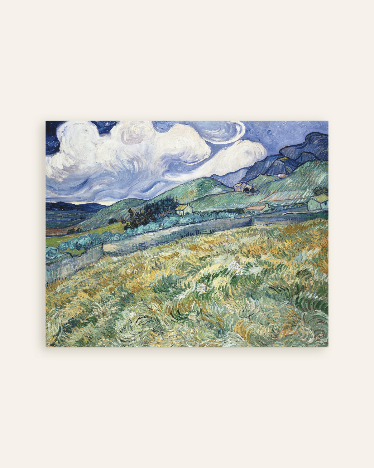 Juliste, Maisema Saint-Rémystä (1889), Vincent van Gogh, pikkukuva