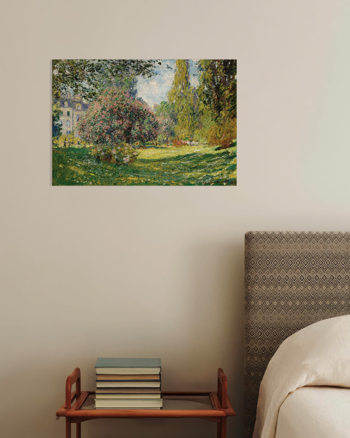 Claude Monet’n Maisema, Parc Monceau (1876) -juliste