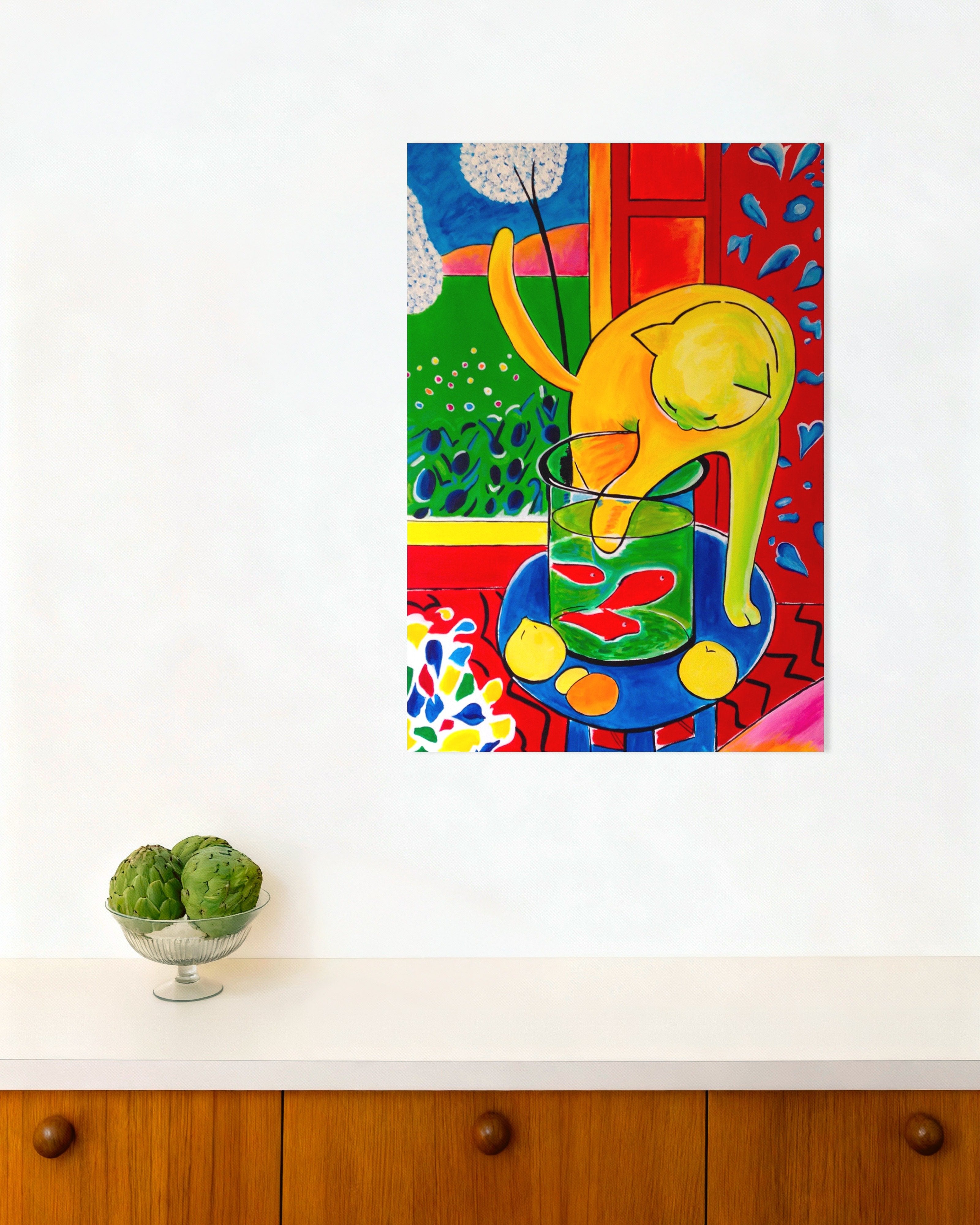 Poster of Le chat aux poissons rouges (1914) by Henri Matisse