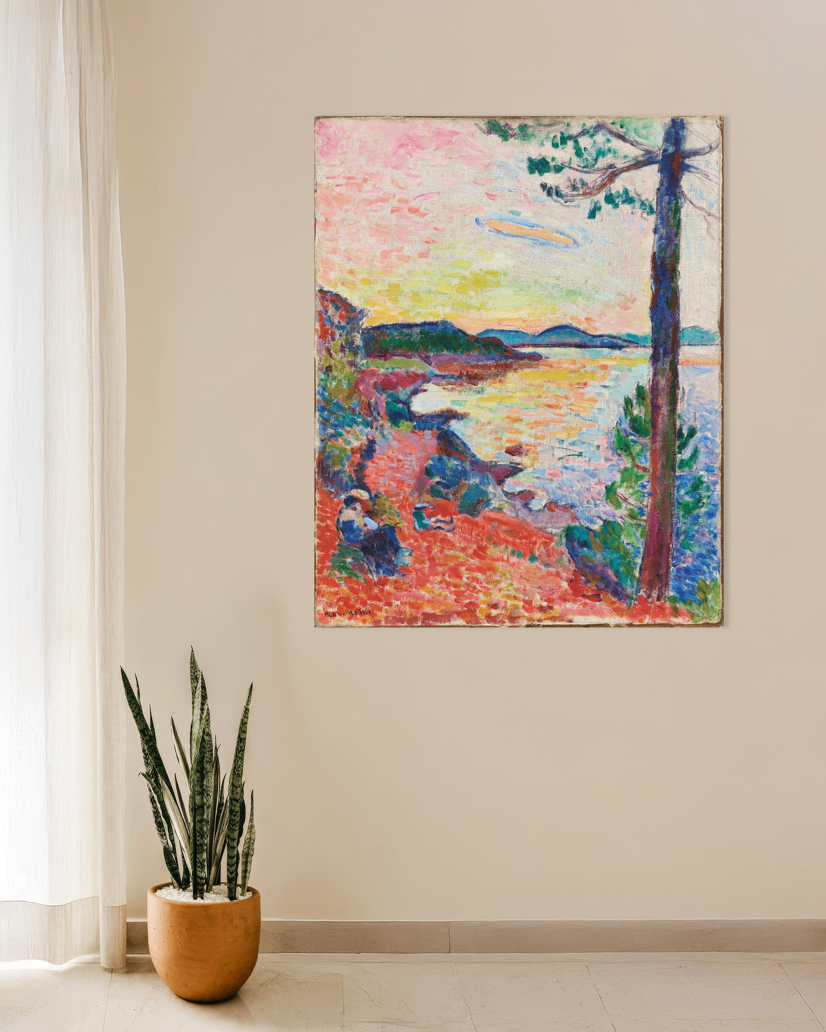 Juliste teoksesta Le Goûter, Saint-Tropez’nlahti (1904), Henri Matisse