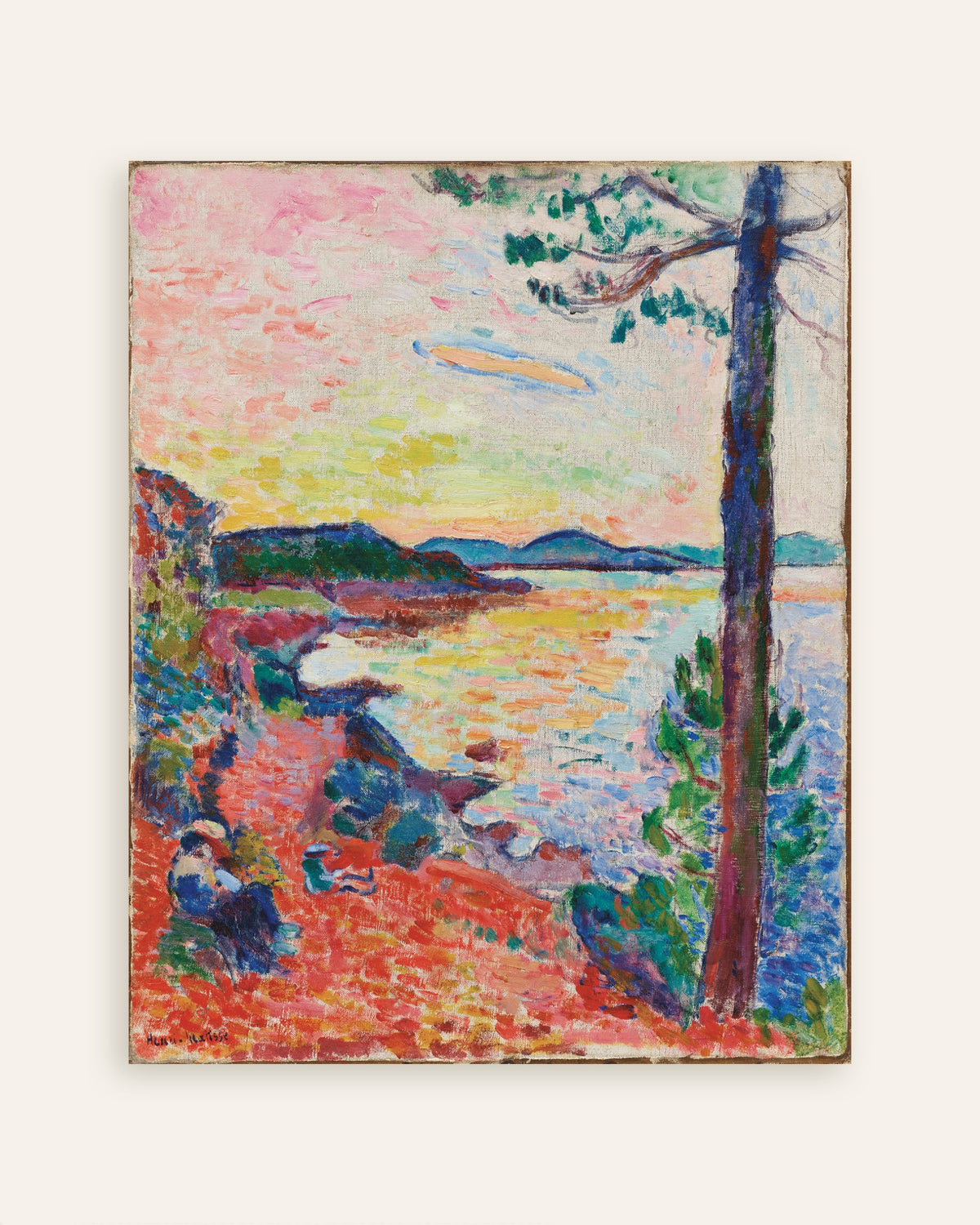 Juliste teoksesta Le Goûter, Saint-Tropez’nlahti (1904), Henri Matisse, pikkukuva