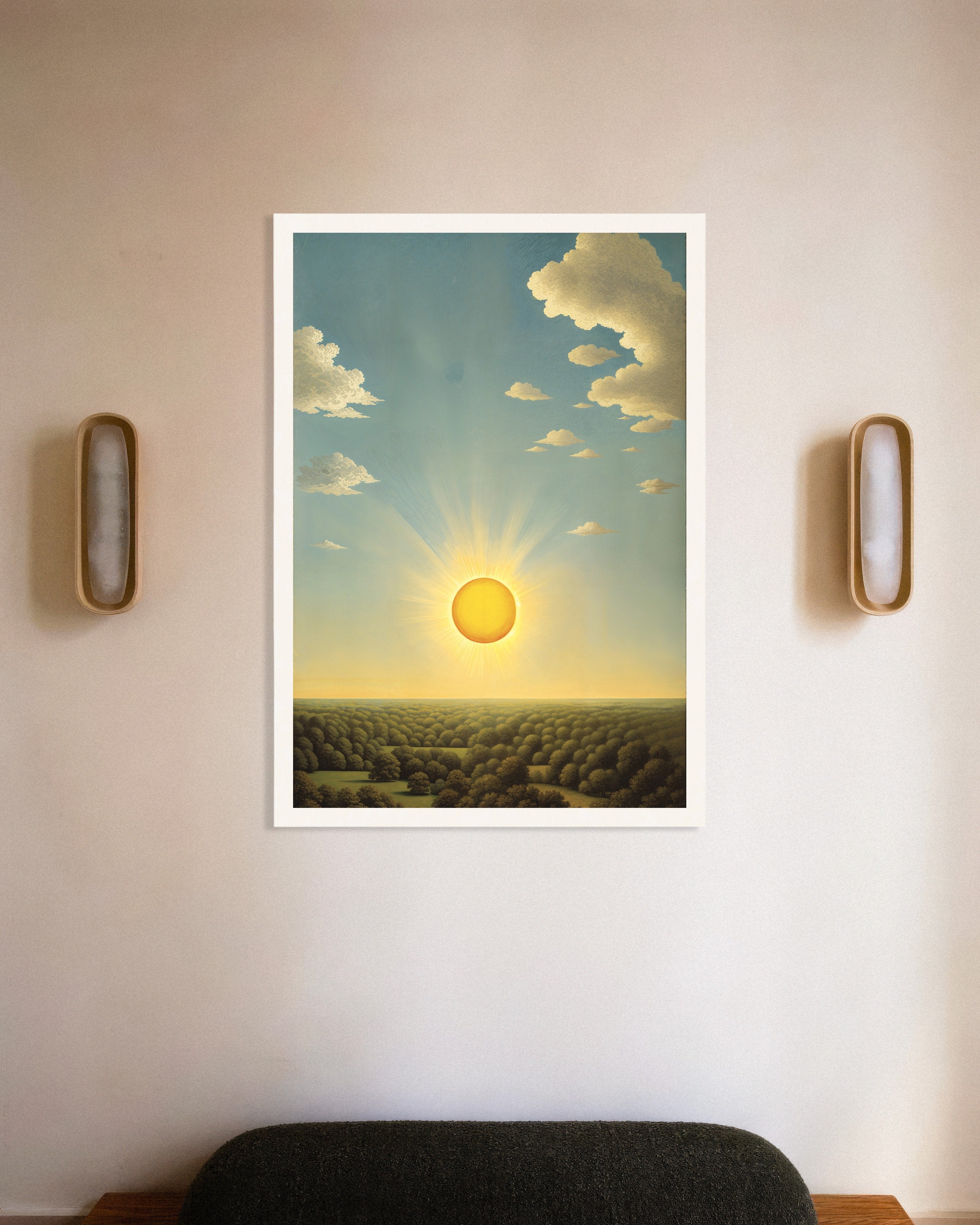 Poster of Le Grand Soleil - Surreal Sun Over the Canopy