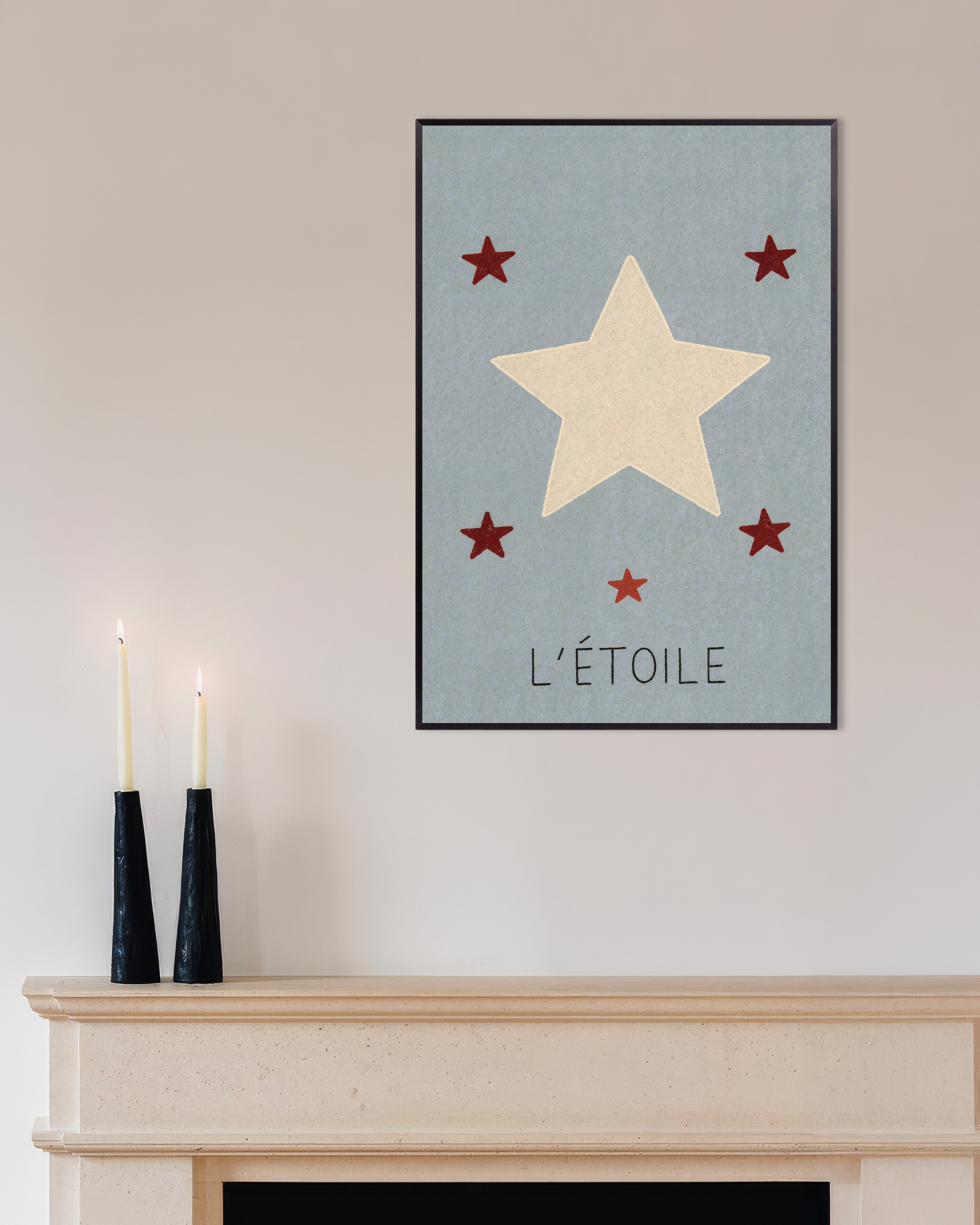 Poster of L'Étoile - Poster, with metal frame