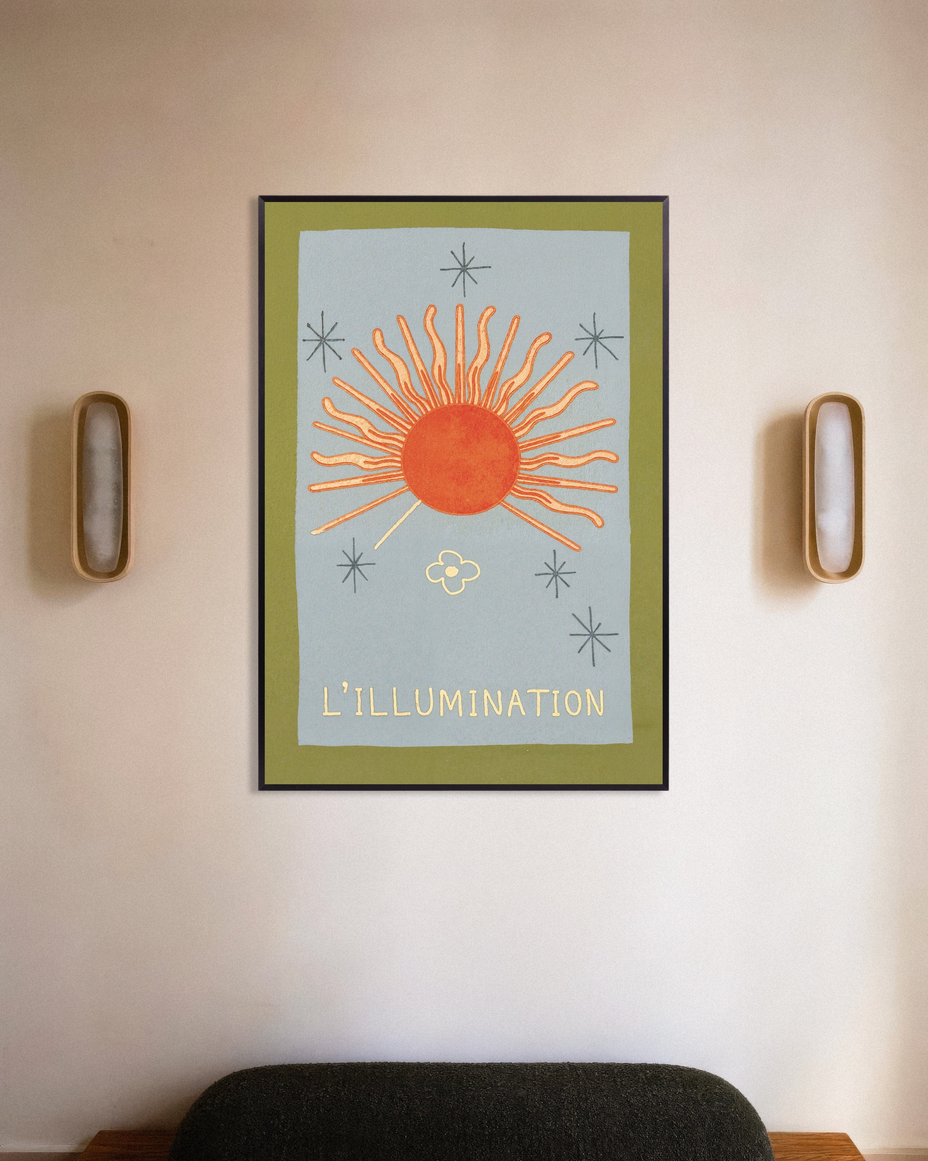 Poster of L’Illumination - The Sun, with metal frame