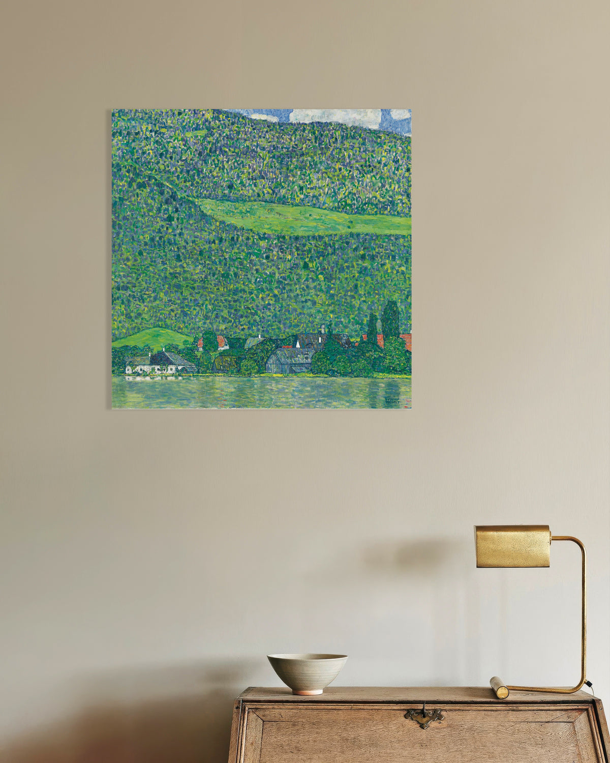 Juliste, jossa on Litzlberg am Attersee (1914–1915), Gustav Klimtilta