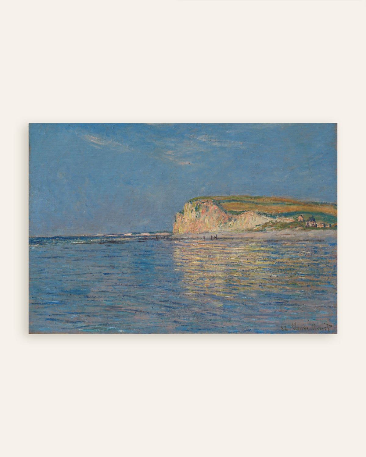 Claude Monet’n Laskuvesi Pourvillessa Dieppen lähellä (1882) -juliste, pienoiskuva