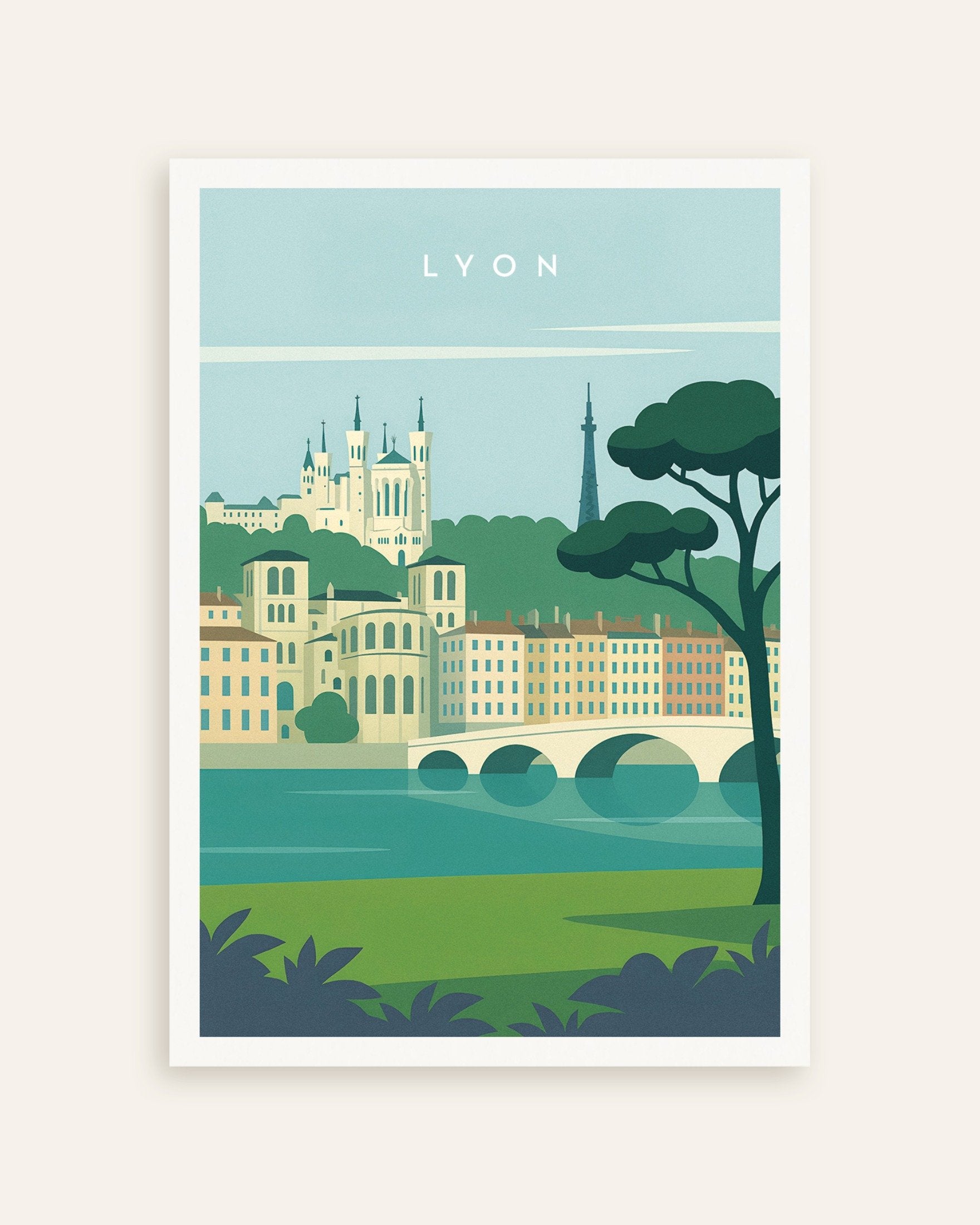 Poster of Lyon Wall Art Print, thumbnail