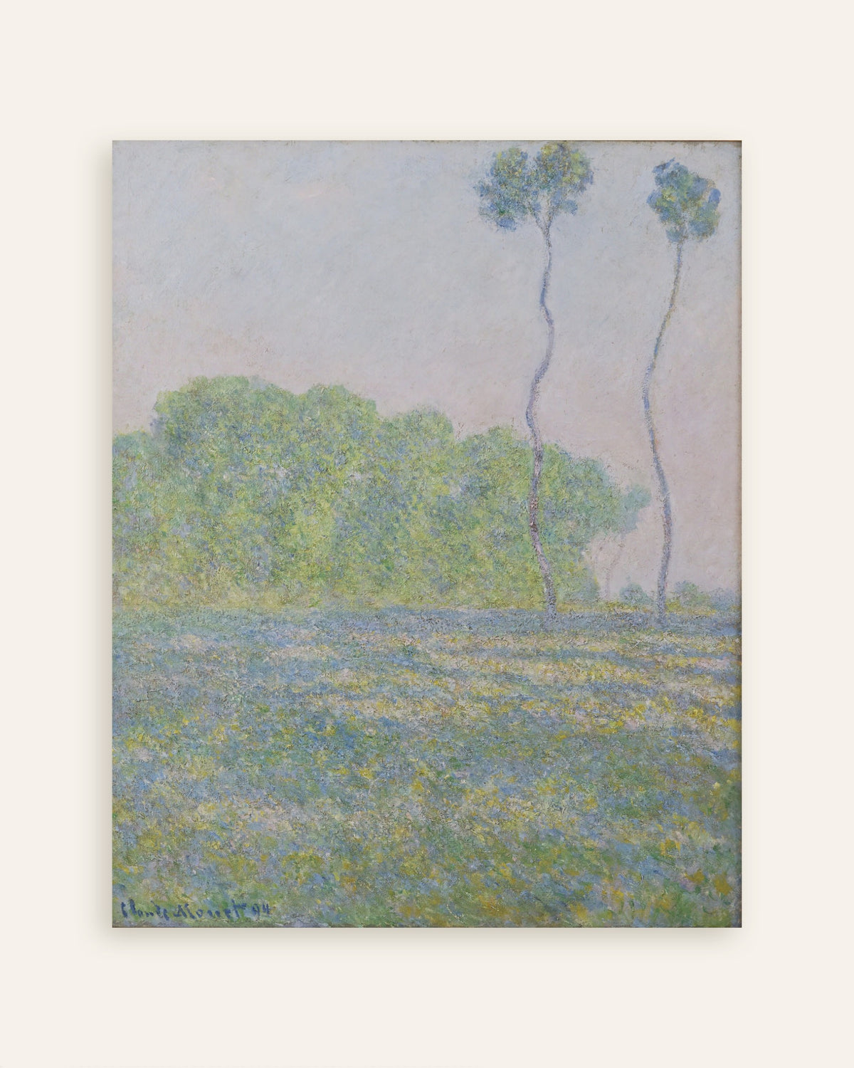 Claude Monet’n Niitty Givernyssä (1894) -juliste, pienoiskuva