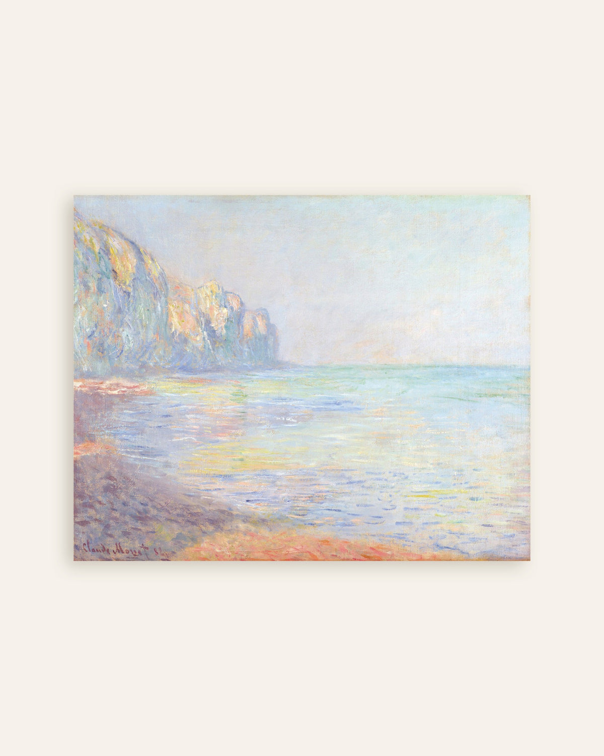 Claude Monet’n Usvainen aamu Pourvillessa (1882) -juliste, pienoiskuva
