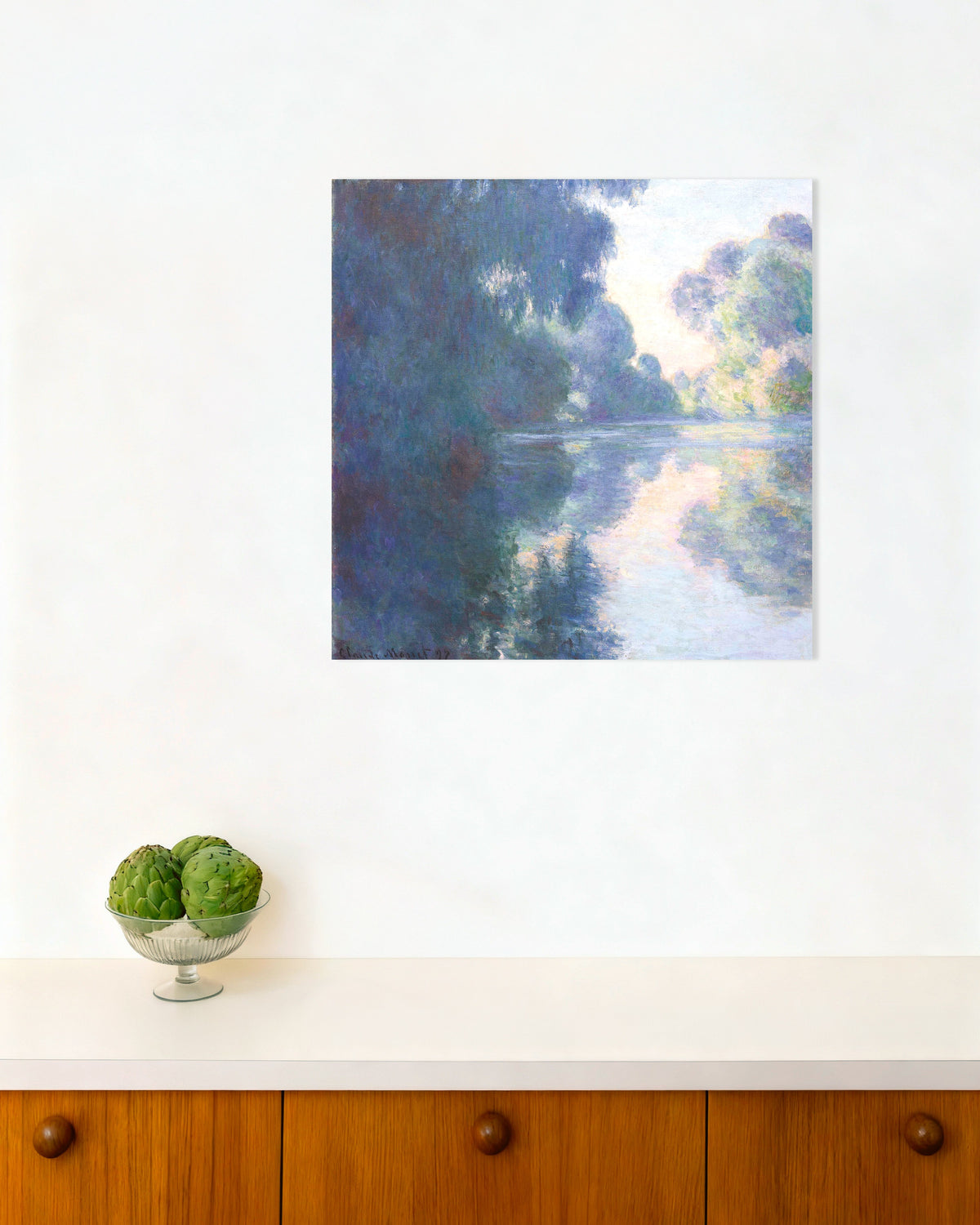 Claude Monet’n Aamu Seinellä (1897) -juliste