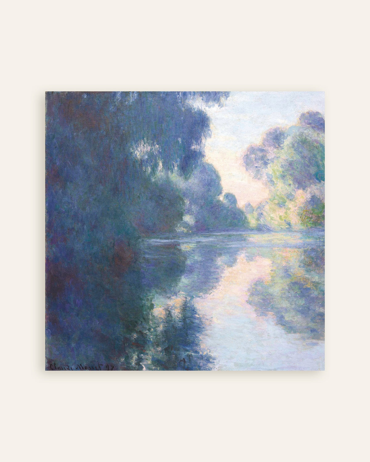 Claude Monet’n Aamu Seinellä (1897) -juliste, pienoiskuva