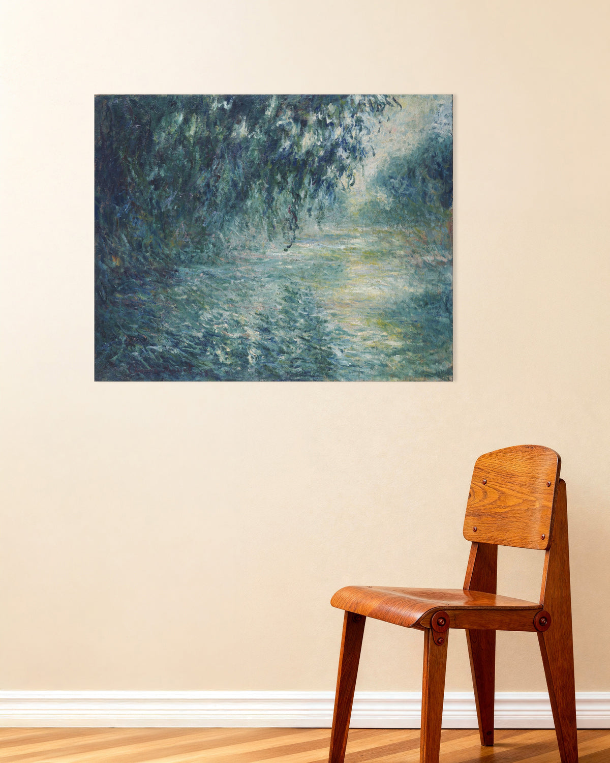 Claude Monet’n Aamu Seinellä (1898) -juliste