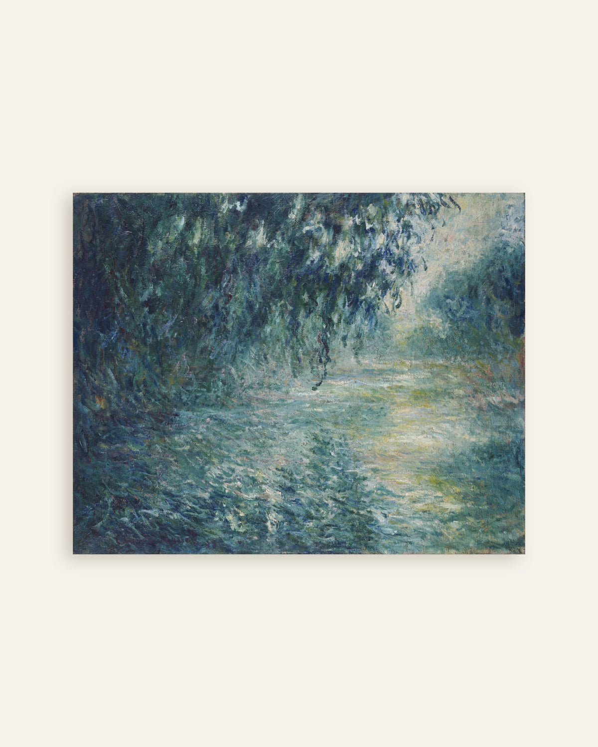 Claude Monet’n Aamu Seinellä (1898) -juliste, pienoiskuva