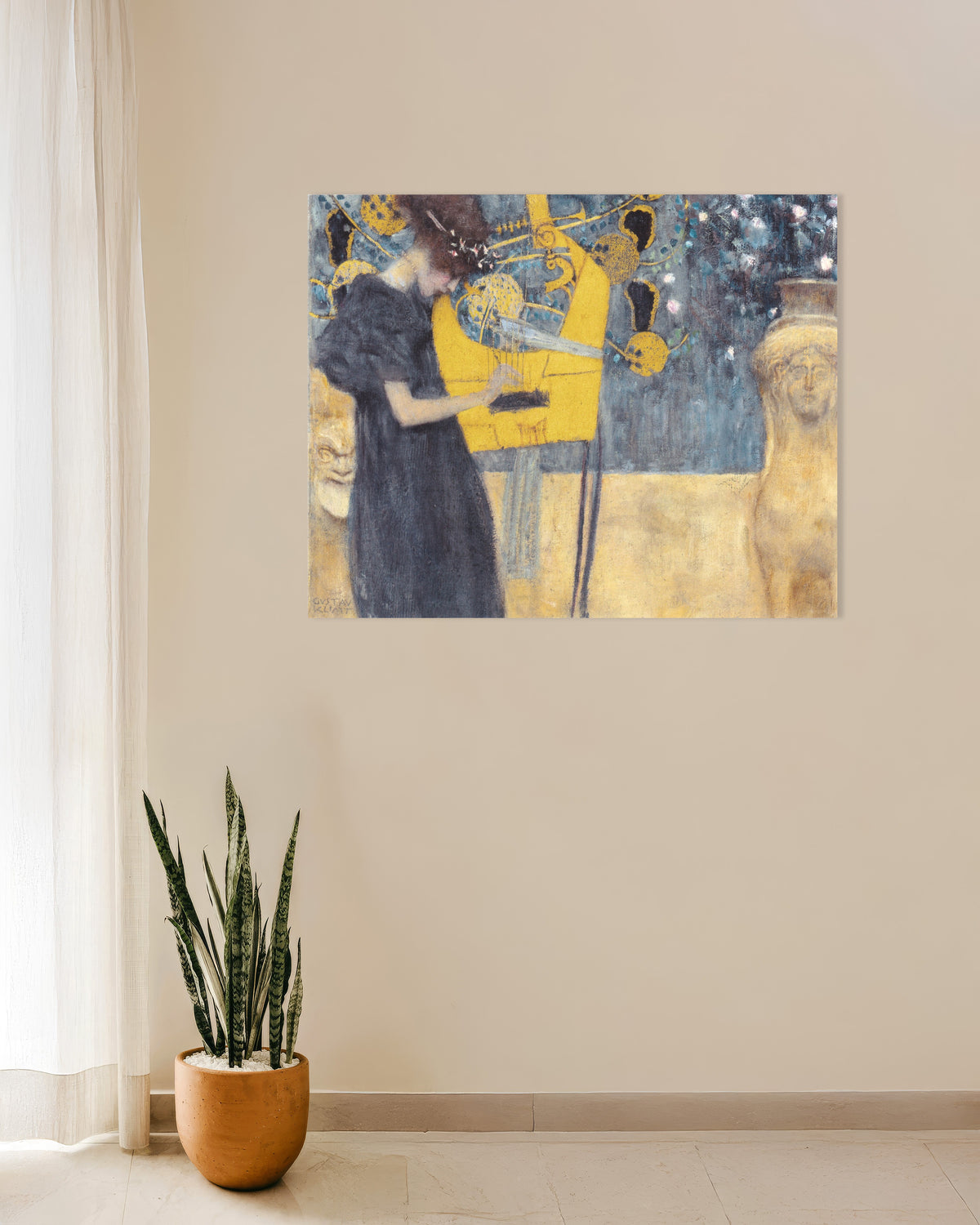 Gustav Klimtin Musiikki I (1895) -juliste